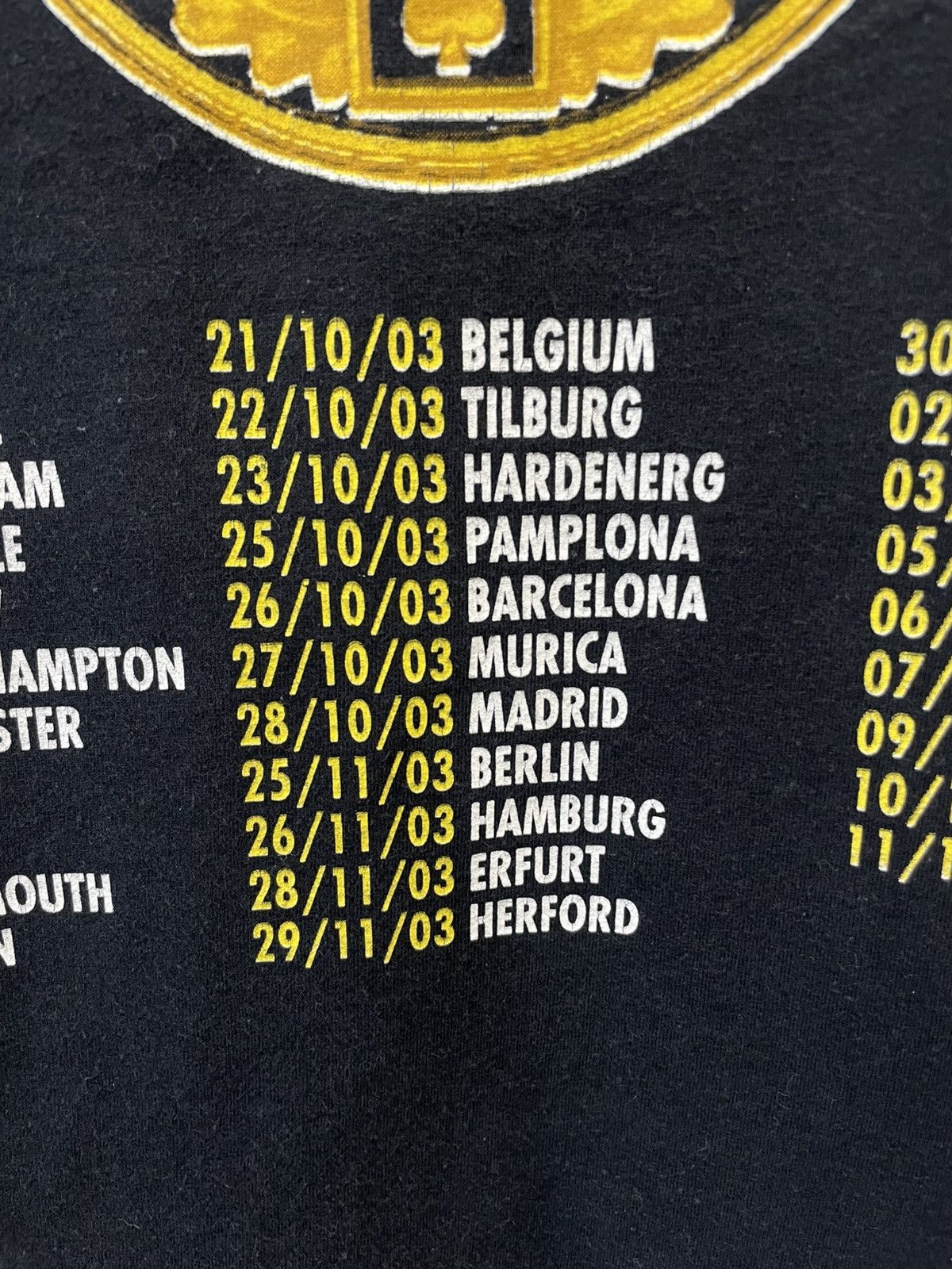 Band Tees × Vintage Vintage 2003 Motorhead Tour Merchandise Merch T-Shirt Tee Size US XL / EU 56 / 4 - 17 Thumbnail