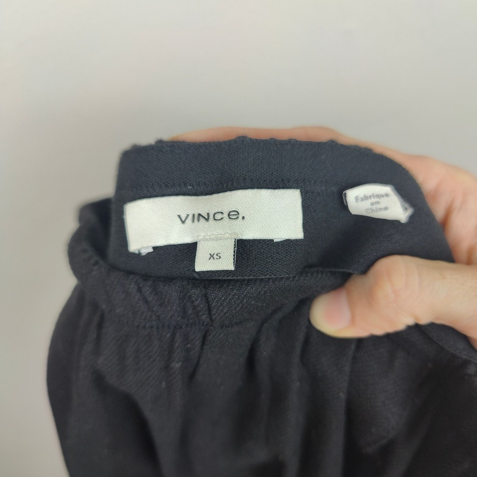 Vince Vince Flannel Wide Leg Pull On Pants Womens XS Black Size 26" / US 2 / IT 38 - 4 Thumbnail
