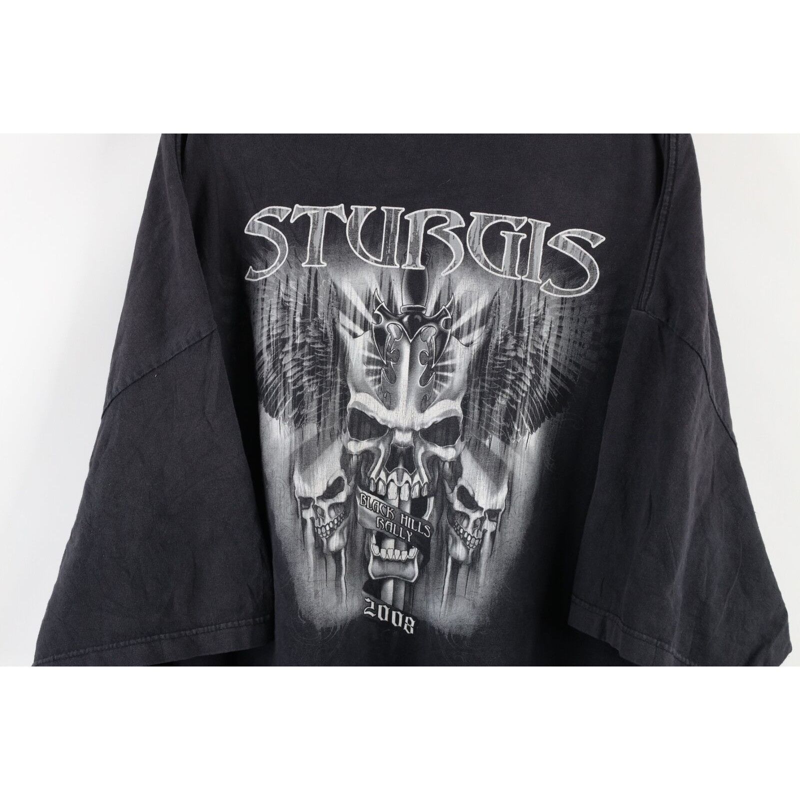 Vintage Vintage Sturgis Black Hills Rally Skull T-Shirt 4XL Size US XXL / EU 58 / 5 - 11 Thumbnail
