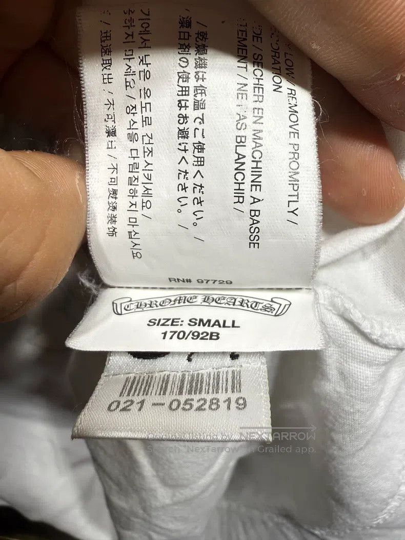 Chrome Hearts CHROME HEARTS Size S White short sleeves Size US S / EU 44-46 / 1 - 5 Thumbnail