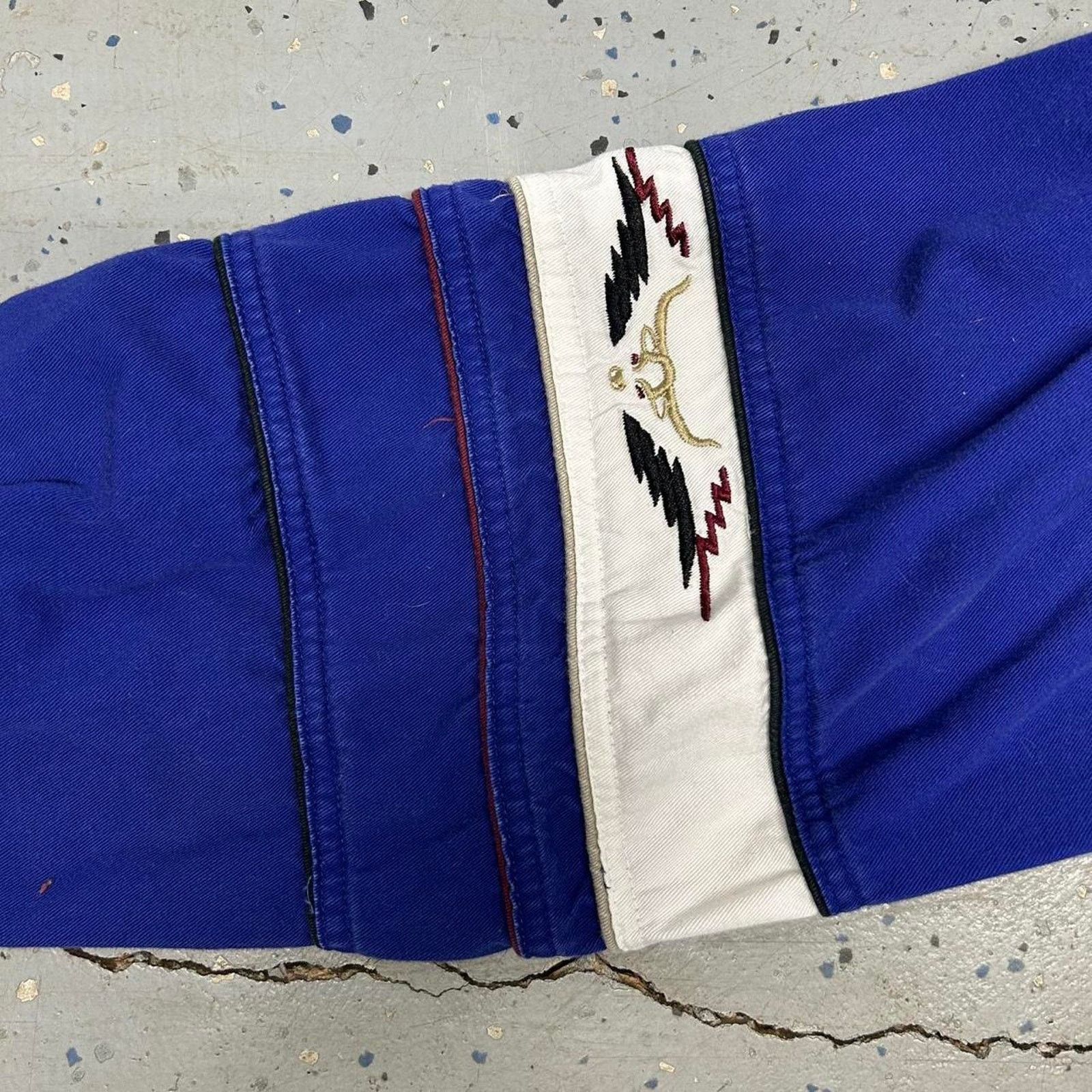 Other VTG Blue multi-coloured Express Riders button-up shirt Size US L / EU 52-54 / 3 - 4 Thumbnail