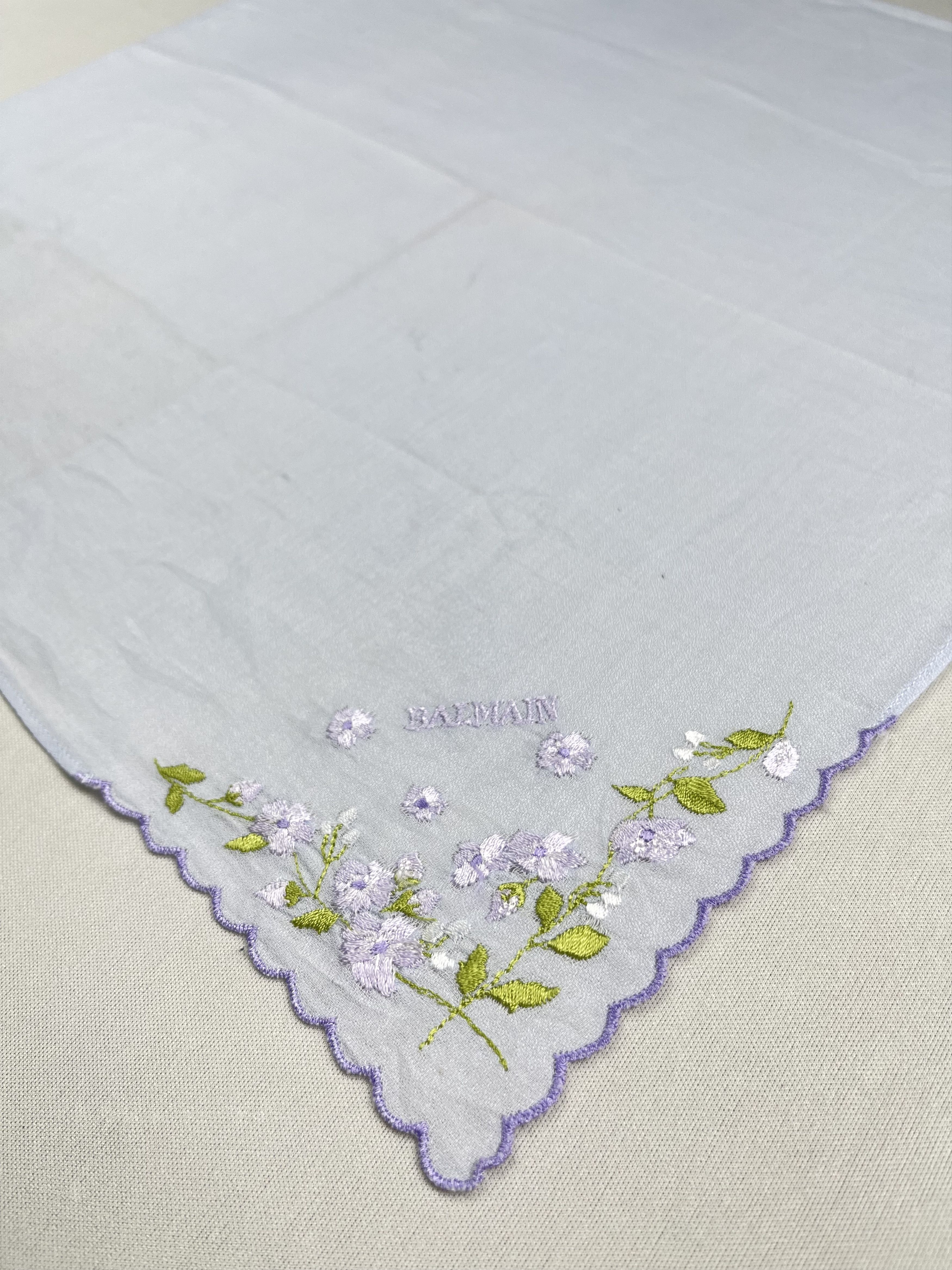 Balmain Vintage Balmain Handkerchief Pocket Square Bandana HM0044 Size ONE SIZE - 4 Thumbnail