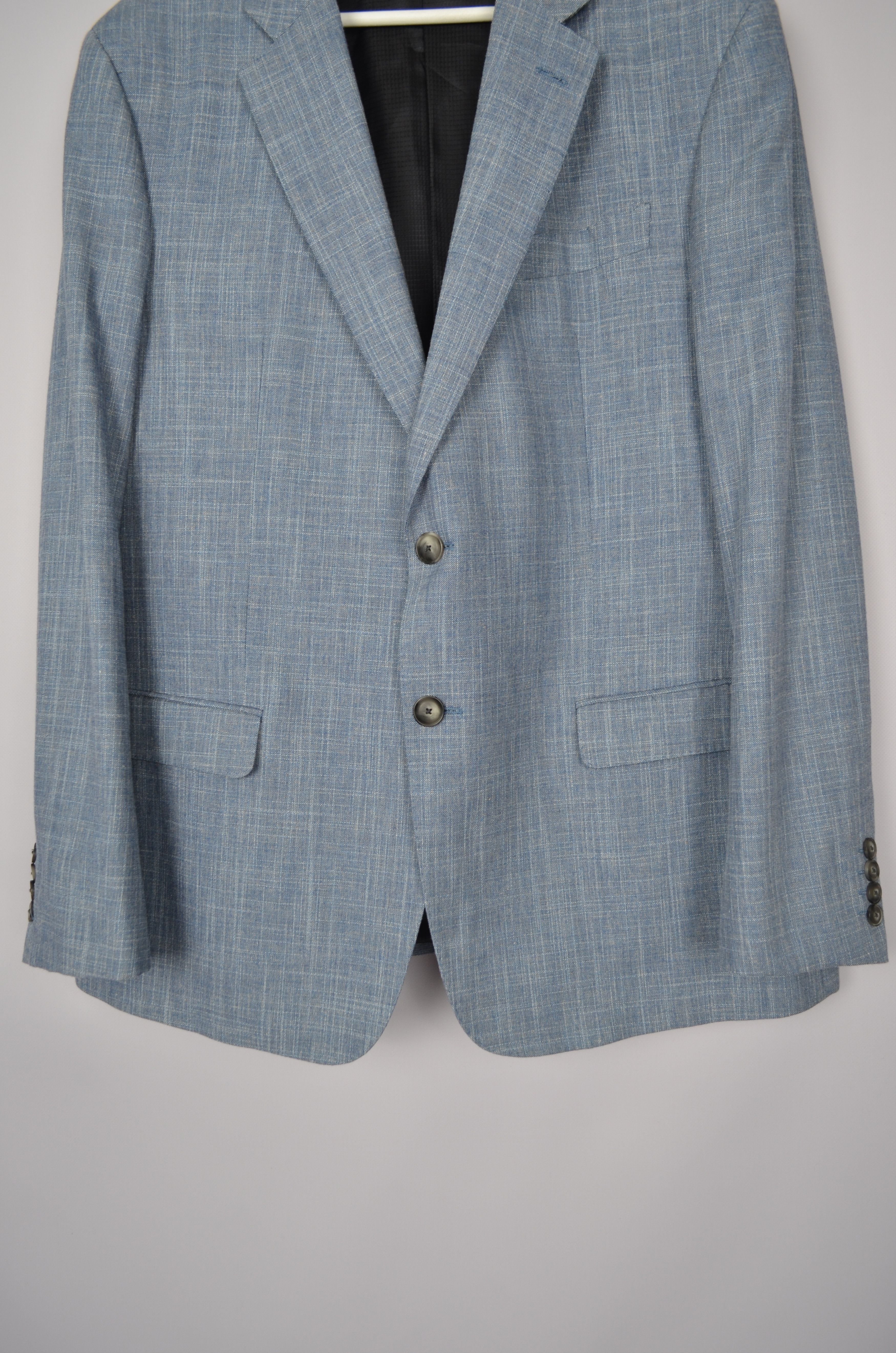 Designer × Emporio Armani Emporio Armani G Line Blue Jacket Blazer US48 Slim Fit Size 48S - 4 Thumbnail