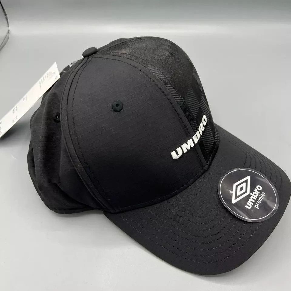 Umbro Umbro Hat Men Black Checkered Embroidered Snap Back Cap New Size ONE SIZE - 3 Thumbnail