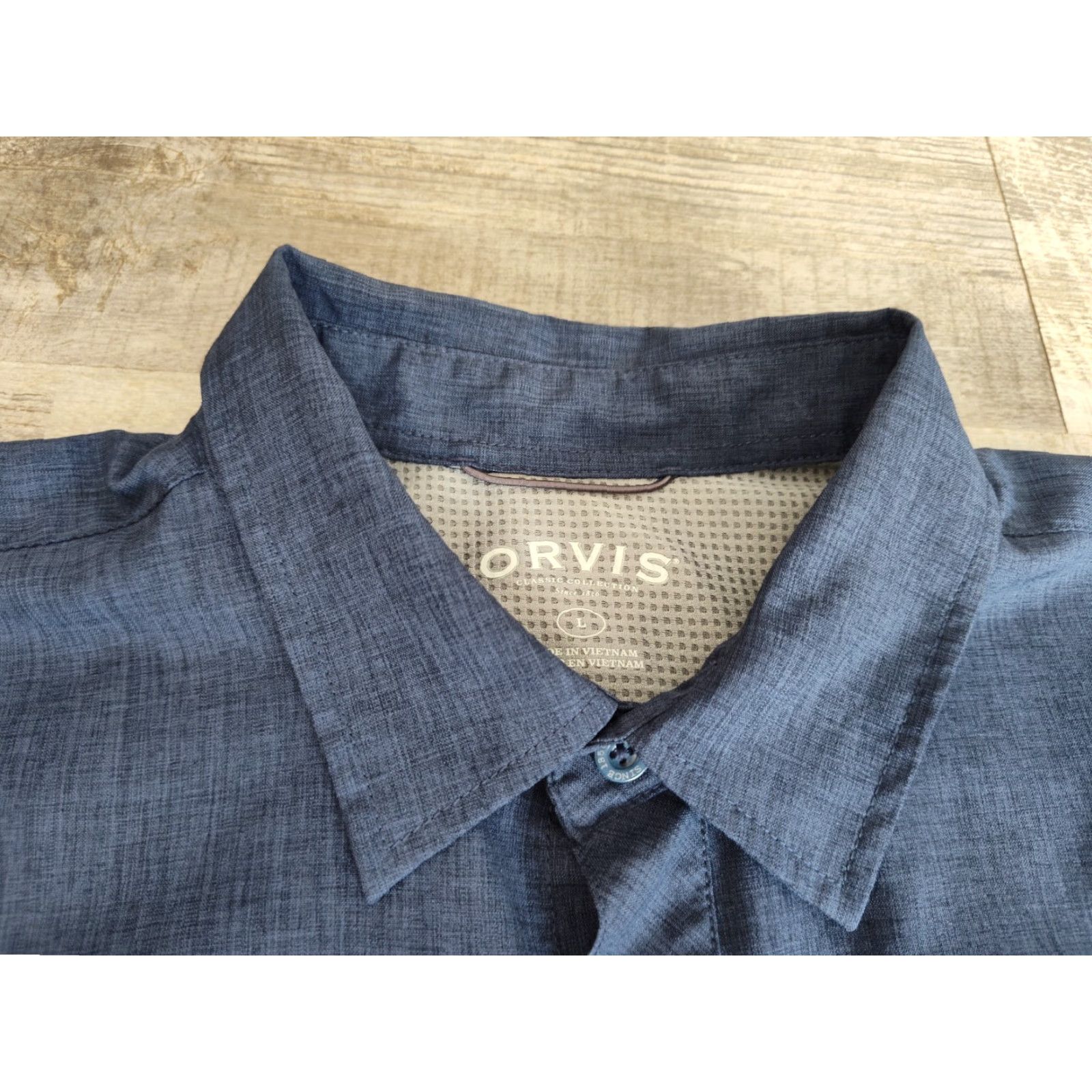 Orvis Orvis Classic Collection Short Sleeve Button Up Fishing Shirt Blue Men's Size L Size US L / EU 52-54 / 3 - 7 Thumbnail