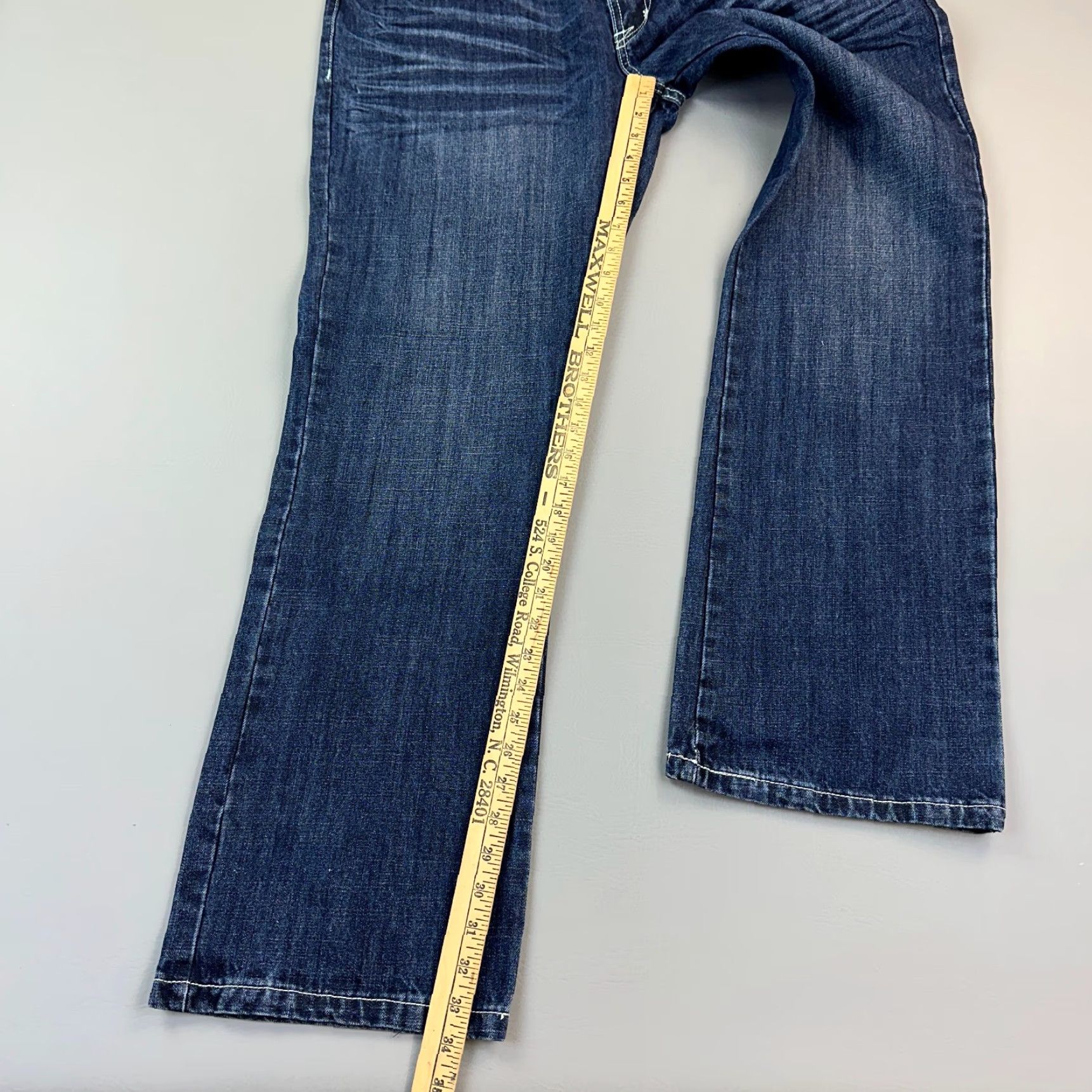Vintage Vintage Rock & Republic Jeans Mens 40x32 Dark Wash USA Made Y2K Kiedis Skull Rock & Republic Jeans Mens 40x32 Dark Wash USA Made Y2K Size US 40 / EU 56 - 3 Thumbnail
