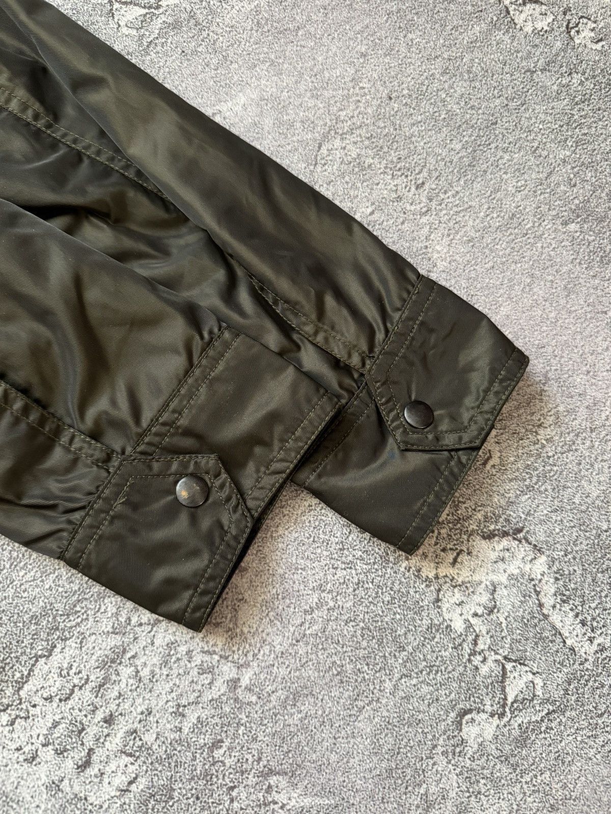 Diesel Diesel M zip bomber jacket green nylon long sleeve Size US M / EU 48-50 / 2 - 19 Thumbnail