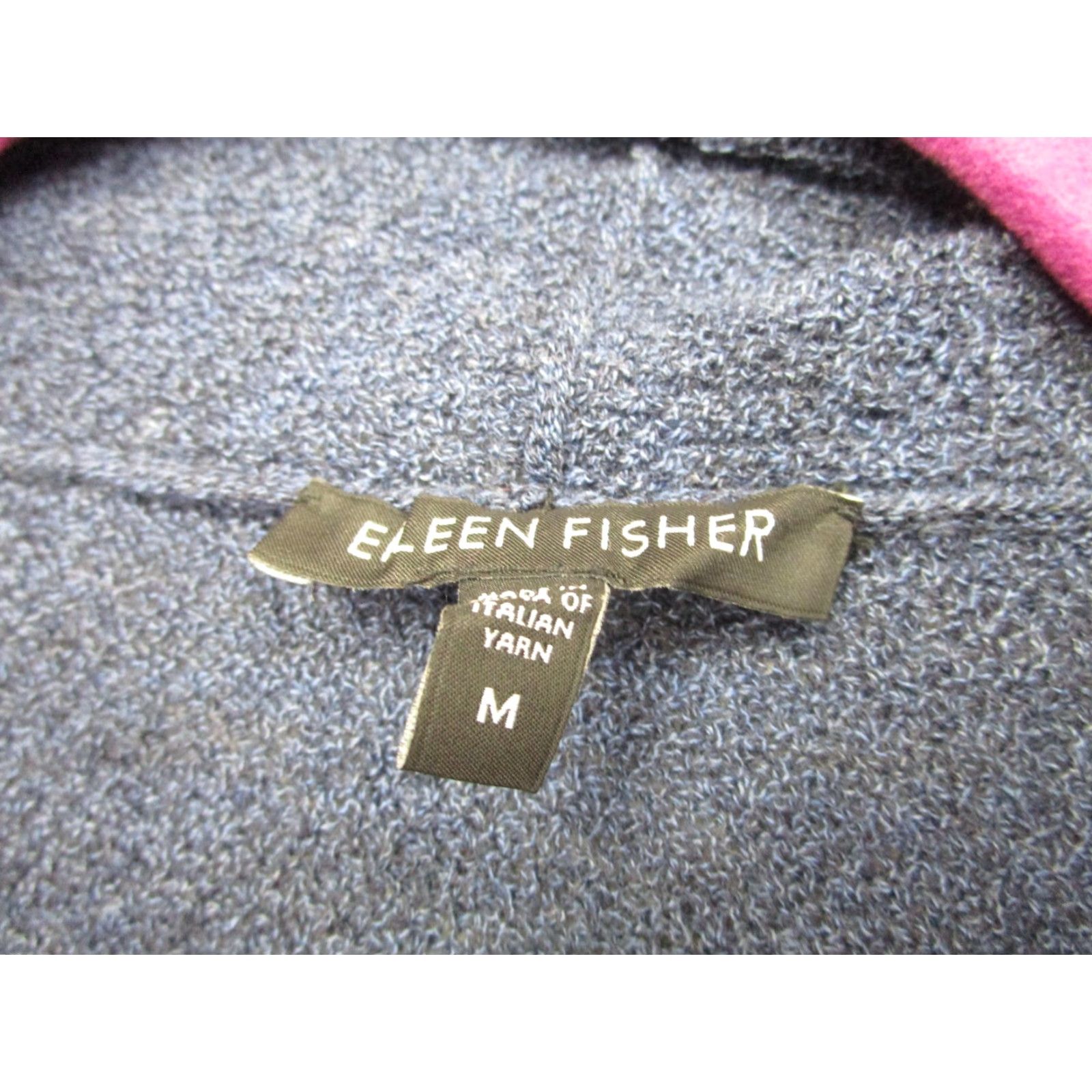 Eileen Fisher Eileen Fisher Cardigan Women Adult Medium Blue Wool Open-Front Draped Knit Womens Size M / US 6-8 / IT 42-44 - 4 Thumbnail
