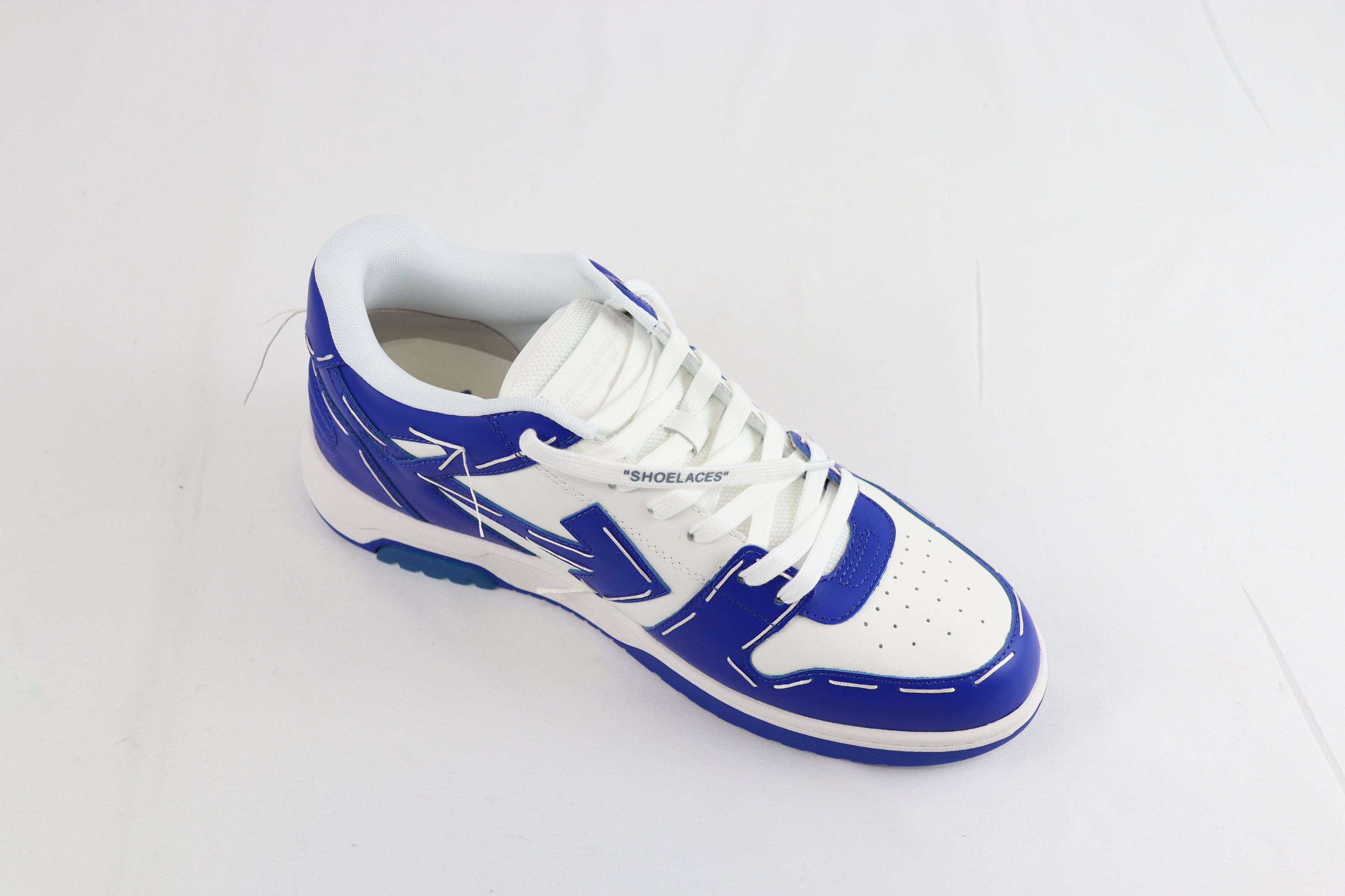 Off-White o1rshd Out of Office Sartorial Stitch Sneakers Blue / White Size US 13 / EU 46 - 5 Thumbnail