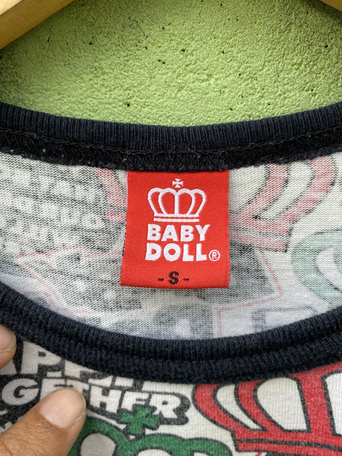 Japanese Brand Baby Doll Graphic Crown Multicolor All Over Print Tee Japan Size S / US 4 / IT 40 - 8 Thumbnail