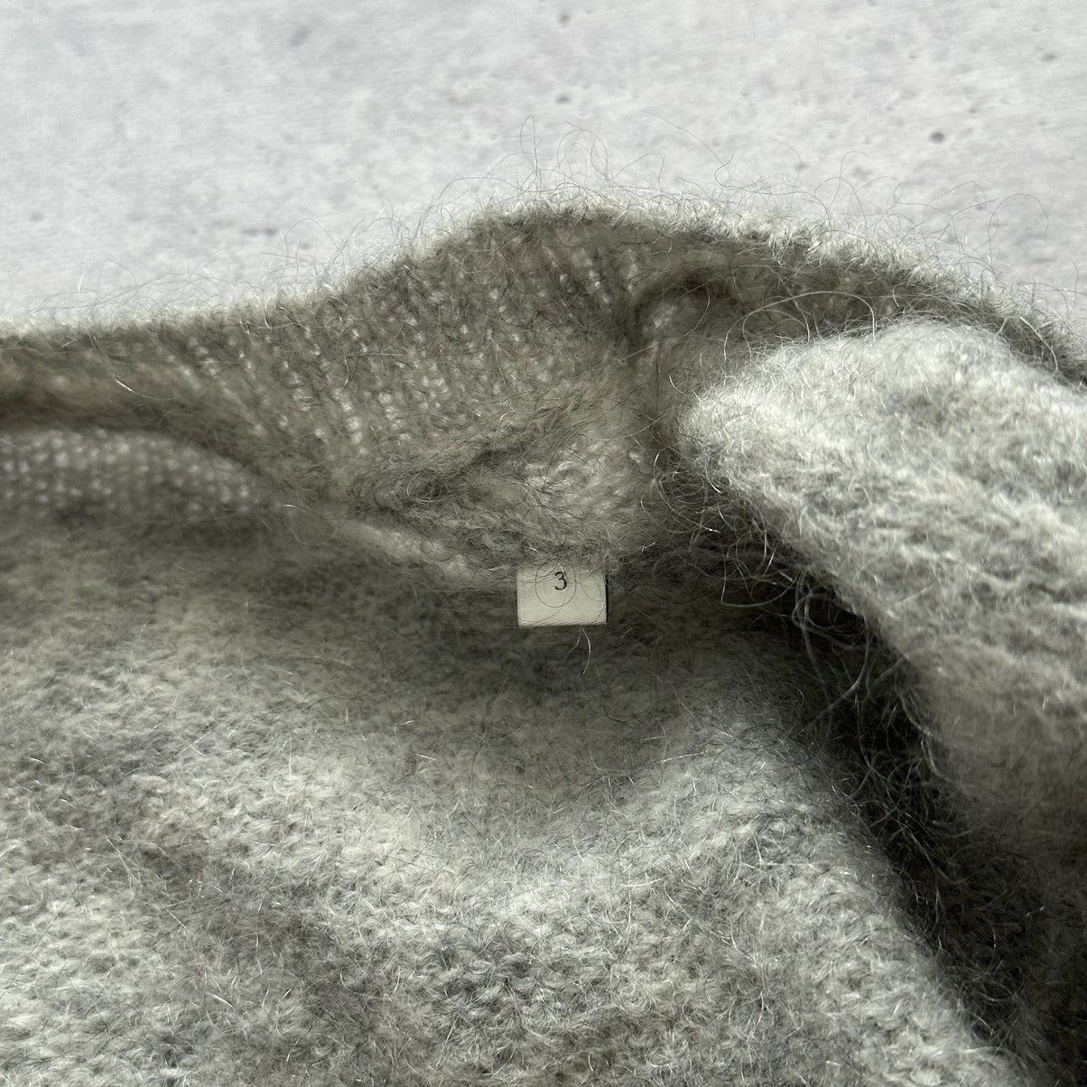 Designer Sandro Brushed Pointelle Knit Cardigan Mohair Wool Size M / US 6-8 / IT 42-44 - 14 Thumbnail