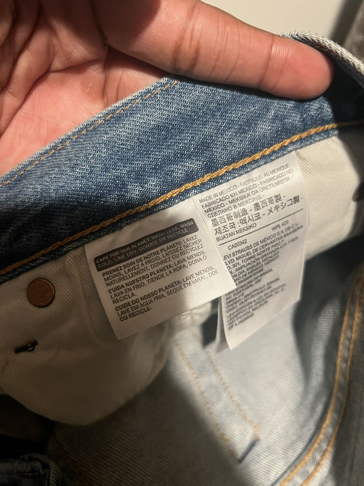 Evisu No.3 Baby Blue Daicock Raw Denim Jean