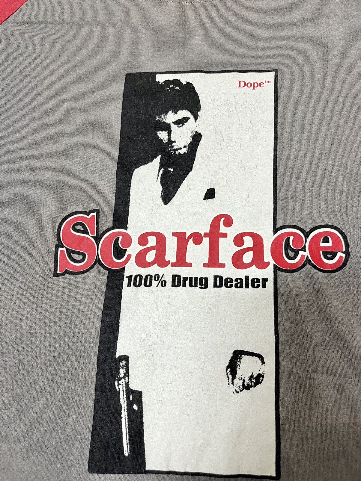 Vintage 90s Serial Killer Scarface “100% Drug Dealer” Tee