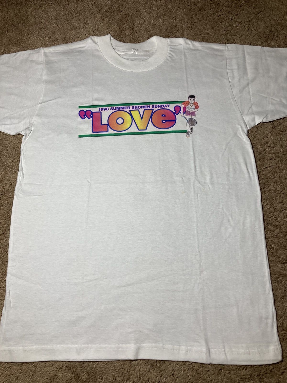Anime New 1998 Summer Shonen Sunday Love Tennis Anime Sports 90s Size US L / EU 52-54 / 3 - 2 Thumbnail