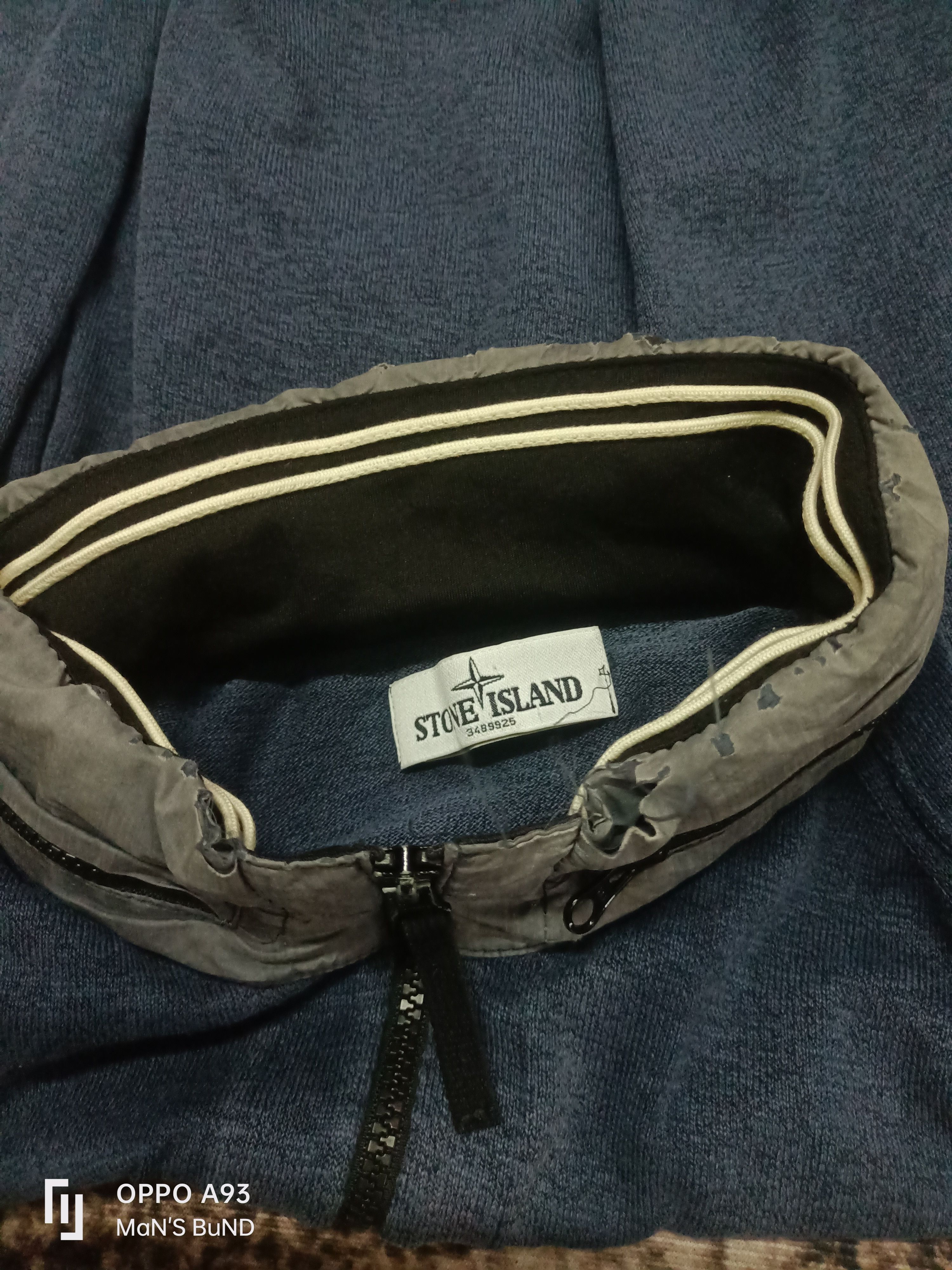 Stone Island Distressed STONE ISLAND 2013 Foldout Hood Full Zip Size US L / EU 52-54 / 3 - 11 Thumbnail