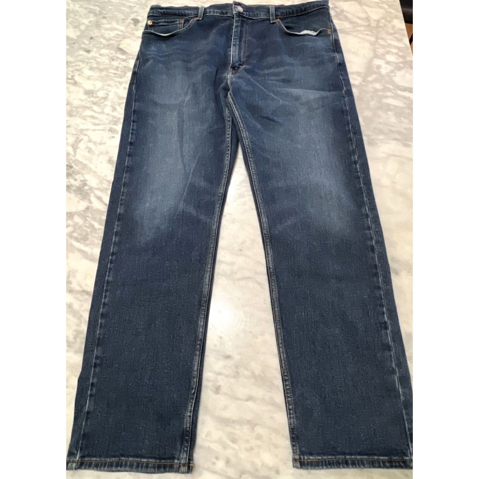 Levi's Levi's 505 Denim Jeans Men’s 38x32 38x31 Blue Straight Stretch Zipper Fly Zip Fly Regular Fit 5-Pocket Denim Jeans USA Theme Brand Levi's 500 Series Size US 38 / EU 54 - 3 Thumbnail