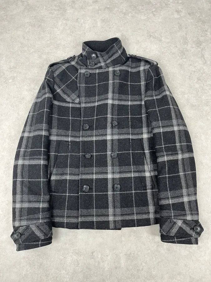 Dolce & Gabbana 2000s Dolce & Gabbana Grey Checkered Wool Buttoned Jacket Size US M / EU 48-50 / 2 - 3 Thumbnail
