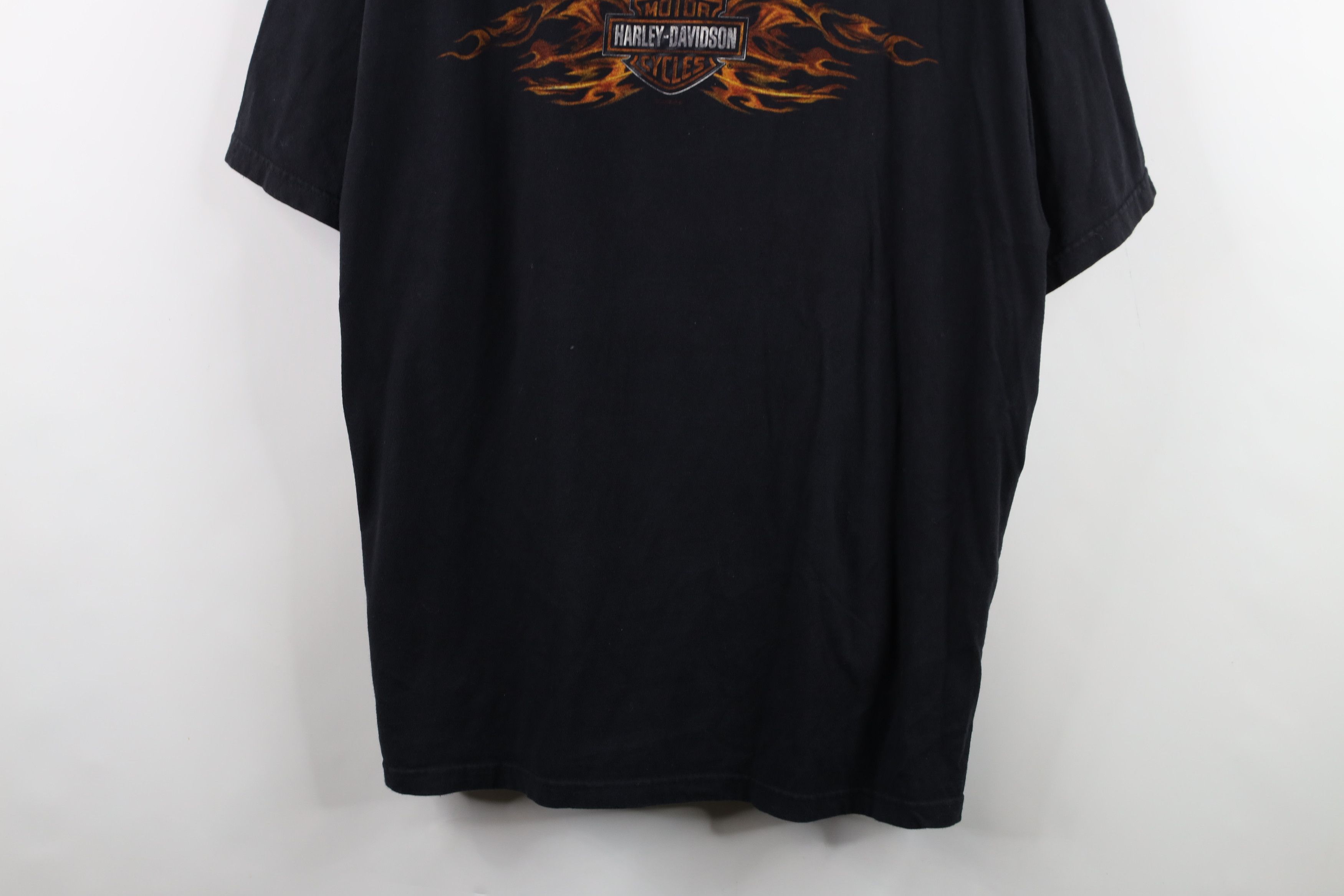 Harley Davidson × Vintage Vintage Y2K Harley Davidson Tribal Fire Flames T-Shirt USA Size US XXL / EU 58 / 5 - 3 Thumbnail