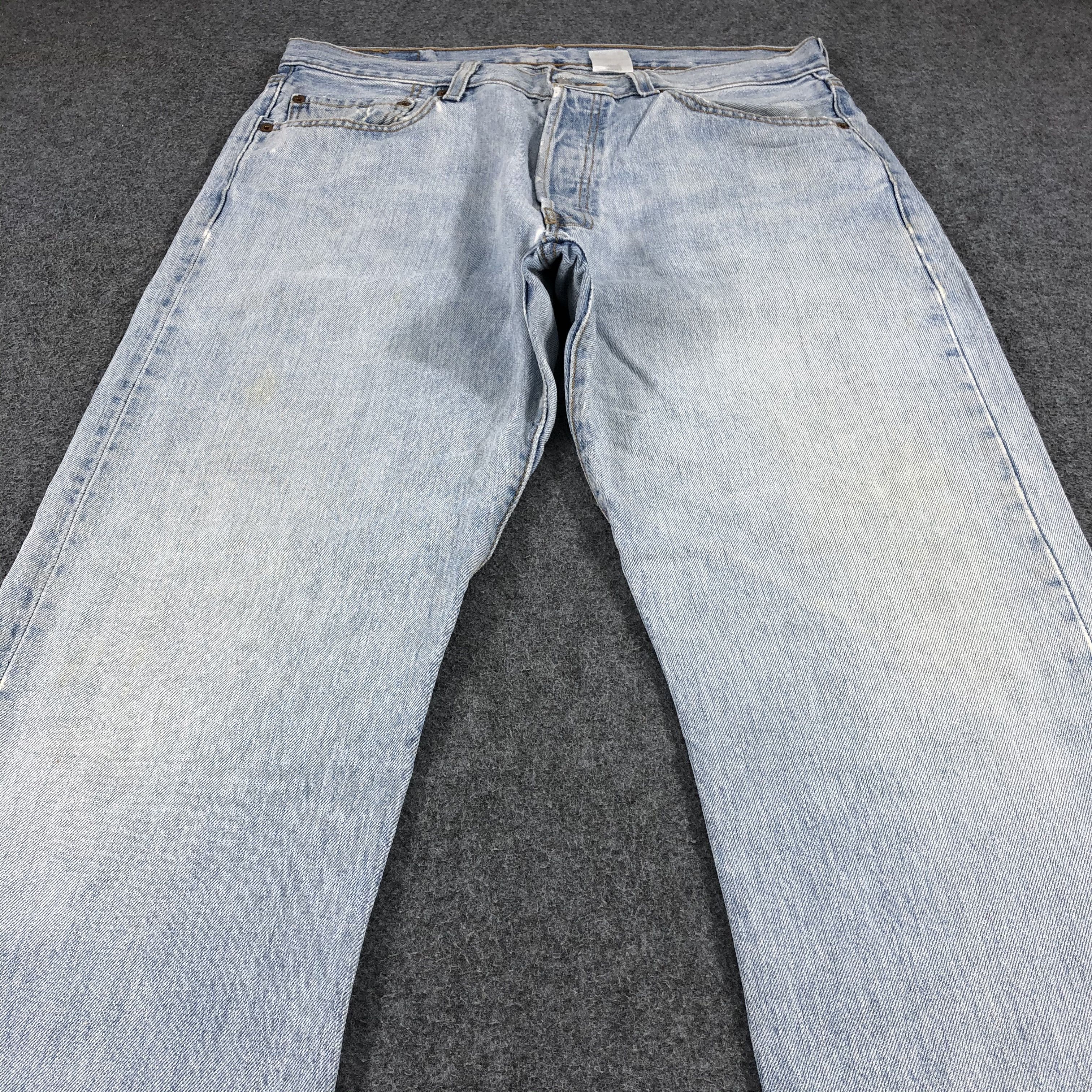 Levi's × Vintage Vintage 90s Light Wash Levis 501 Jeans-JM1020 Size US 34 / EU 50 - 3 Thumbnail