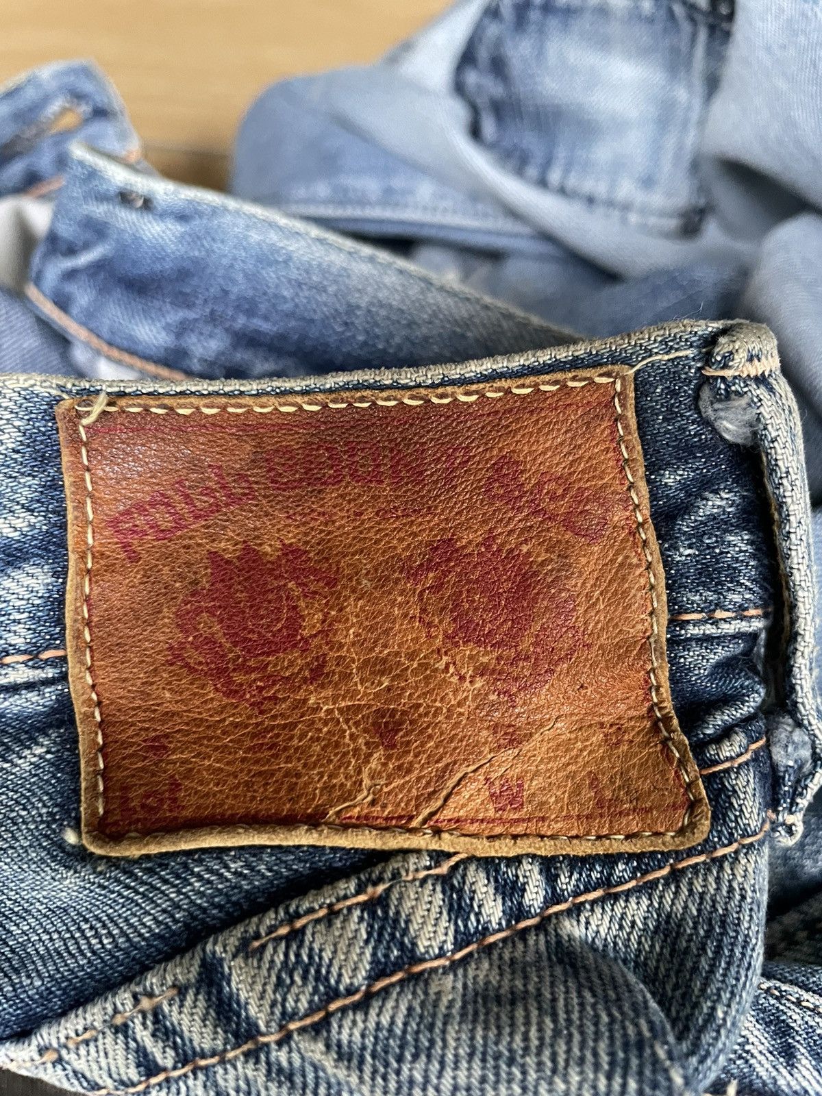 Full Count & Co. Vintage Full Count Distressed Selvedge Jeans Size US 30 / EU 46 - 18 Thumbnail