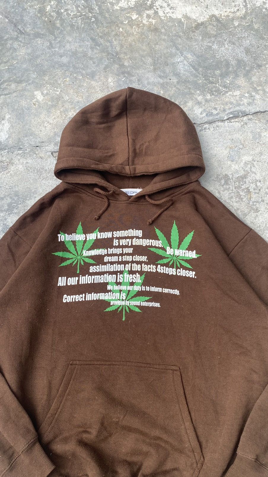 ‼️FINAL DROP‼️ Ganja Wordings Pullover Hoodie Travis Scott