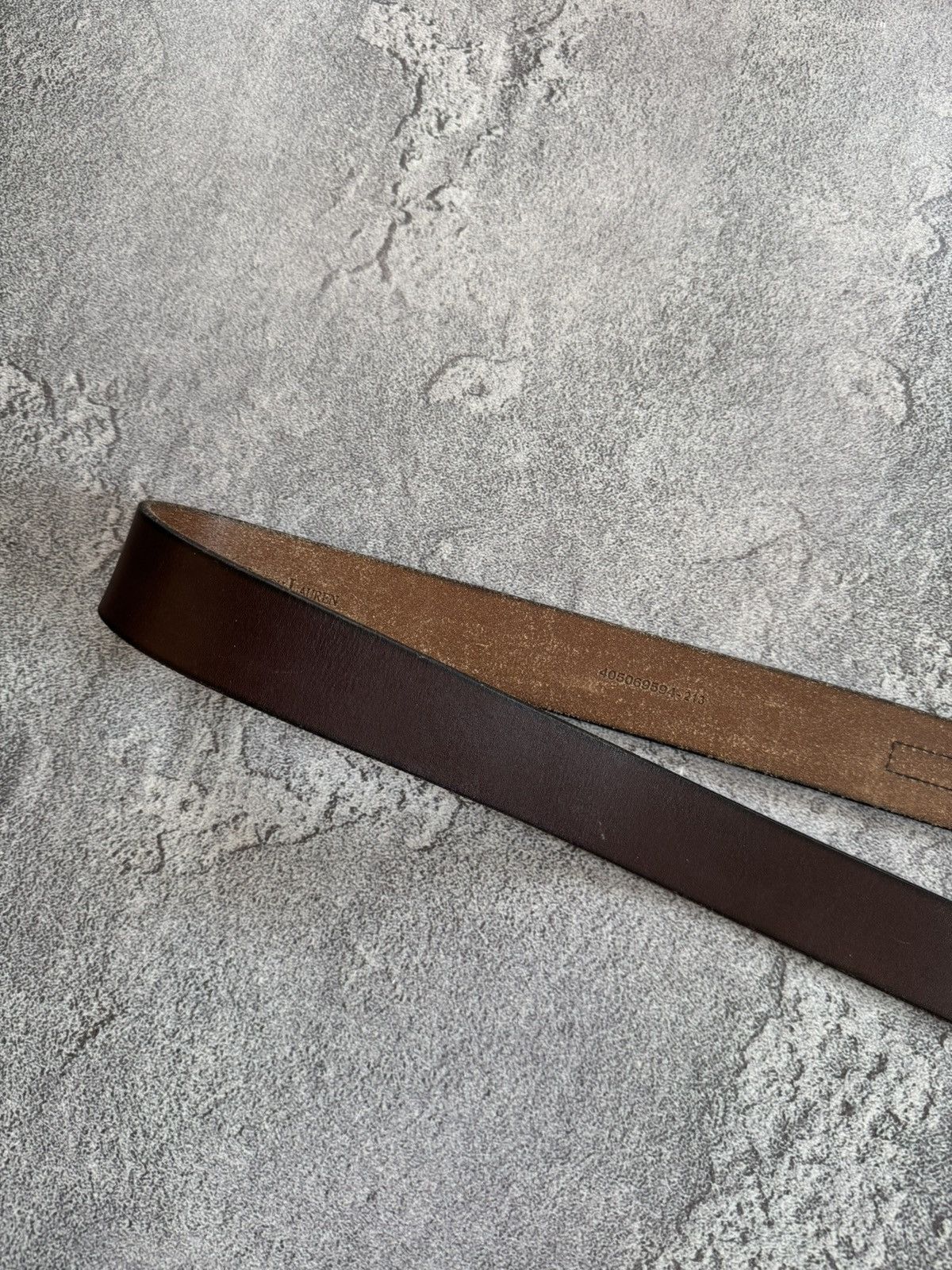 Polo Ralph Lauren × Vintage Polo Ralph Lauren brown leather belt biker cowboy casual Size ONE SIZE - 20 Thumbnail