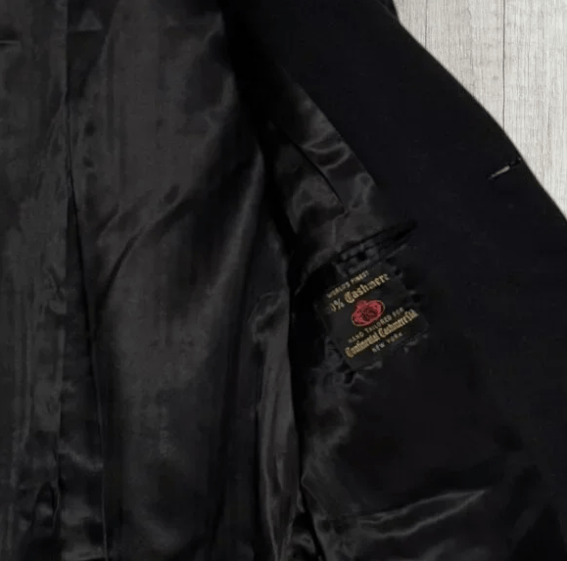 Other Vtg Continental Cashmere Mens 100% Cashmere Overcoat Black Size US XL / EU 56 / 4 - 7 Thumbnail
