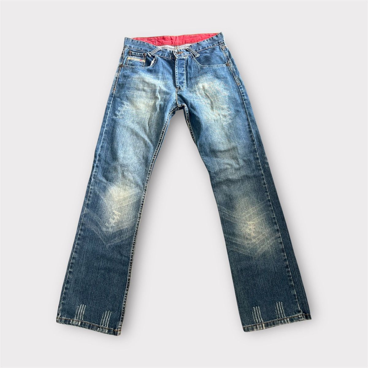 Diesel Vintage Diesel Punk Distressed Style Flared Jeans Size US 31 - 1 Thumbnail