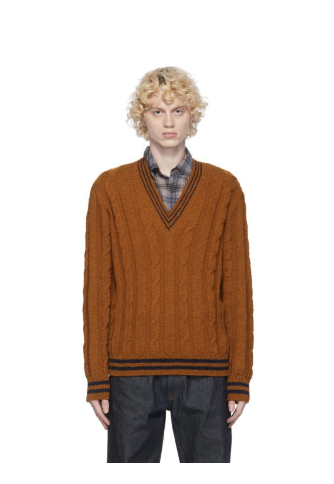 Dries Van Noten DRIES VAN NOTEN MANUS CABLE-KNIT KNITWEAR SWEATER Size US M / EU 48-50 / 2 - 10 Thumbnail