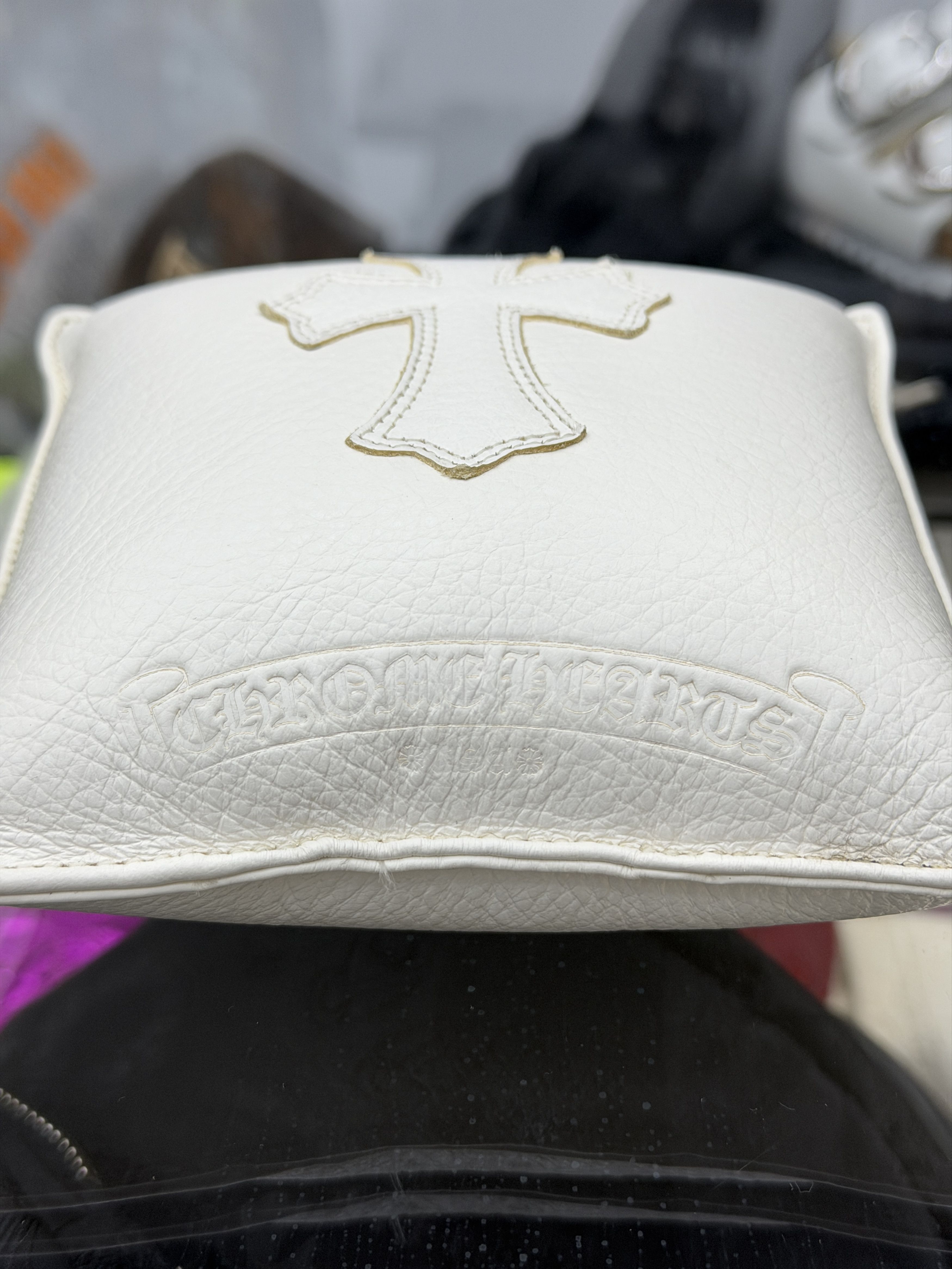 Chrome Hearts Chrome Hearts Cross Patch Mini Display Pillow White Size ONE SIZE - 3 Thumbnail