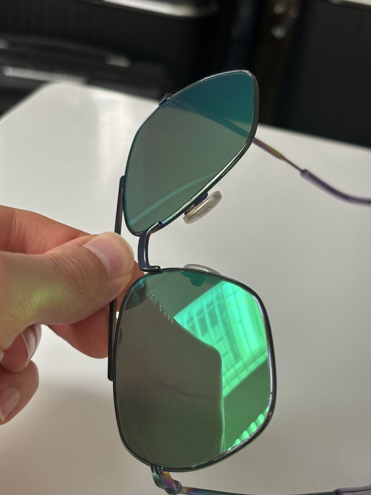 Acne Studios Acne Studios Sunglasses in Green Multicolor Size ONE SIZE - 6 Thumbnail