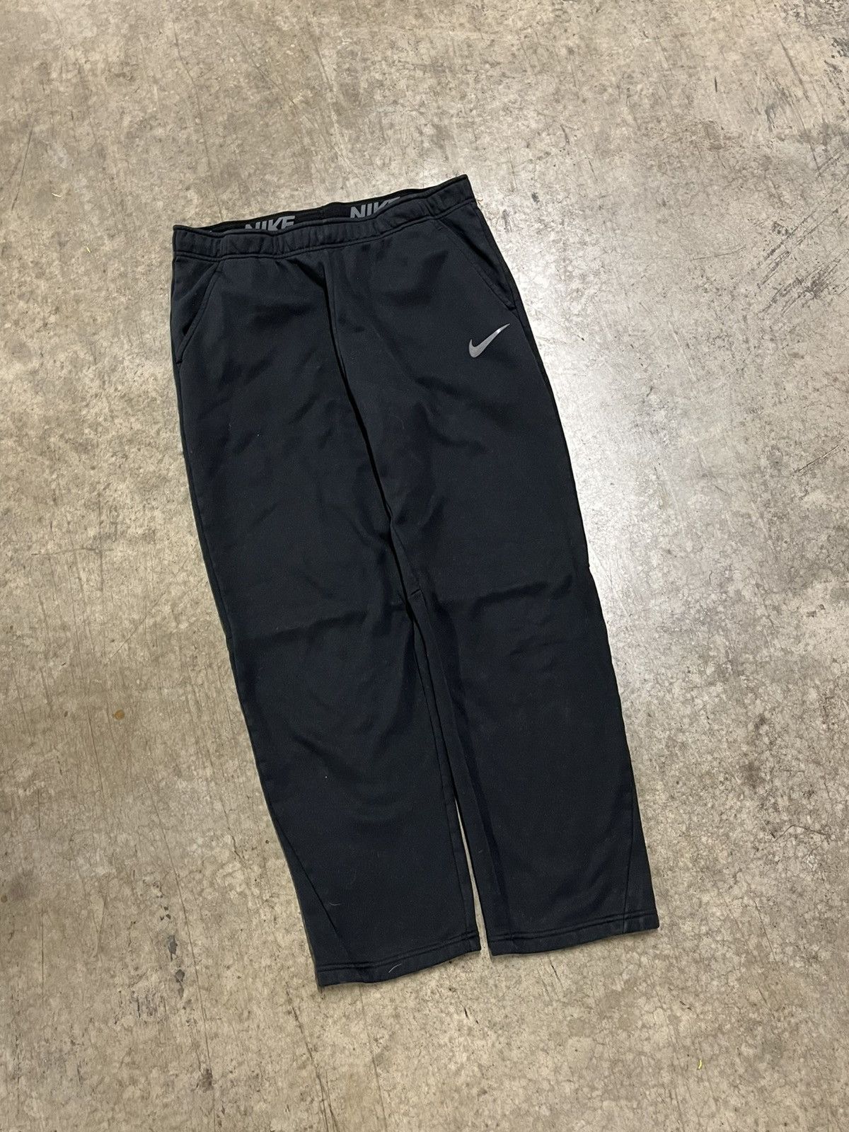 Nike × Vintage Nike baggy fit dri fit sweatpants streetwear hype athletic Size US 32 / EU 48 - 1 Thumbnail