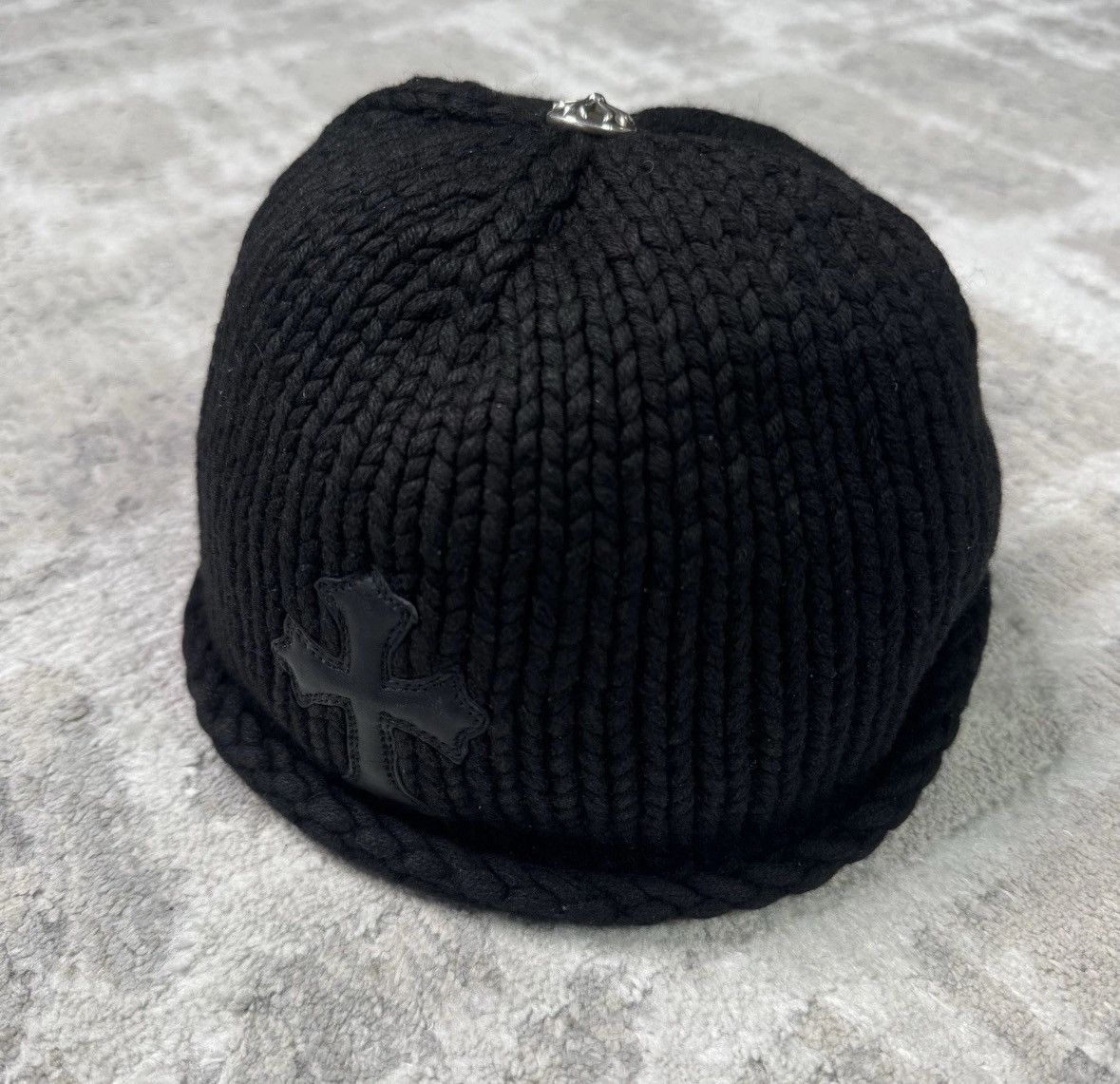 Chrome Hearts Cross patch cashmere beanie Size ONE SIZE - 4 Thumbnail