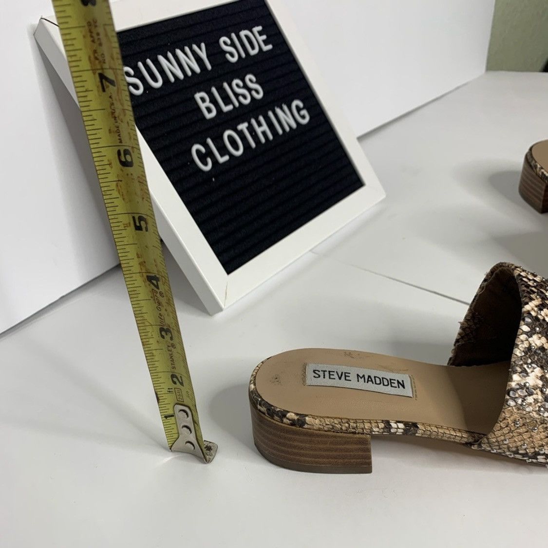 Steve Madden Steve Madden Snake Print Slip-On Mules Almond Toe Size 6.5 Size US 6.5 / IT 36.5 - 10 Thumbnail