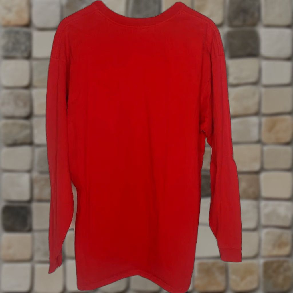 Nike Nike Shirt Men XL Long Sleeve Cotton Red Center Swoosh Athletic RN#56323 Size US XL / EU 56 / 4 - 1 Thumbnail
