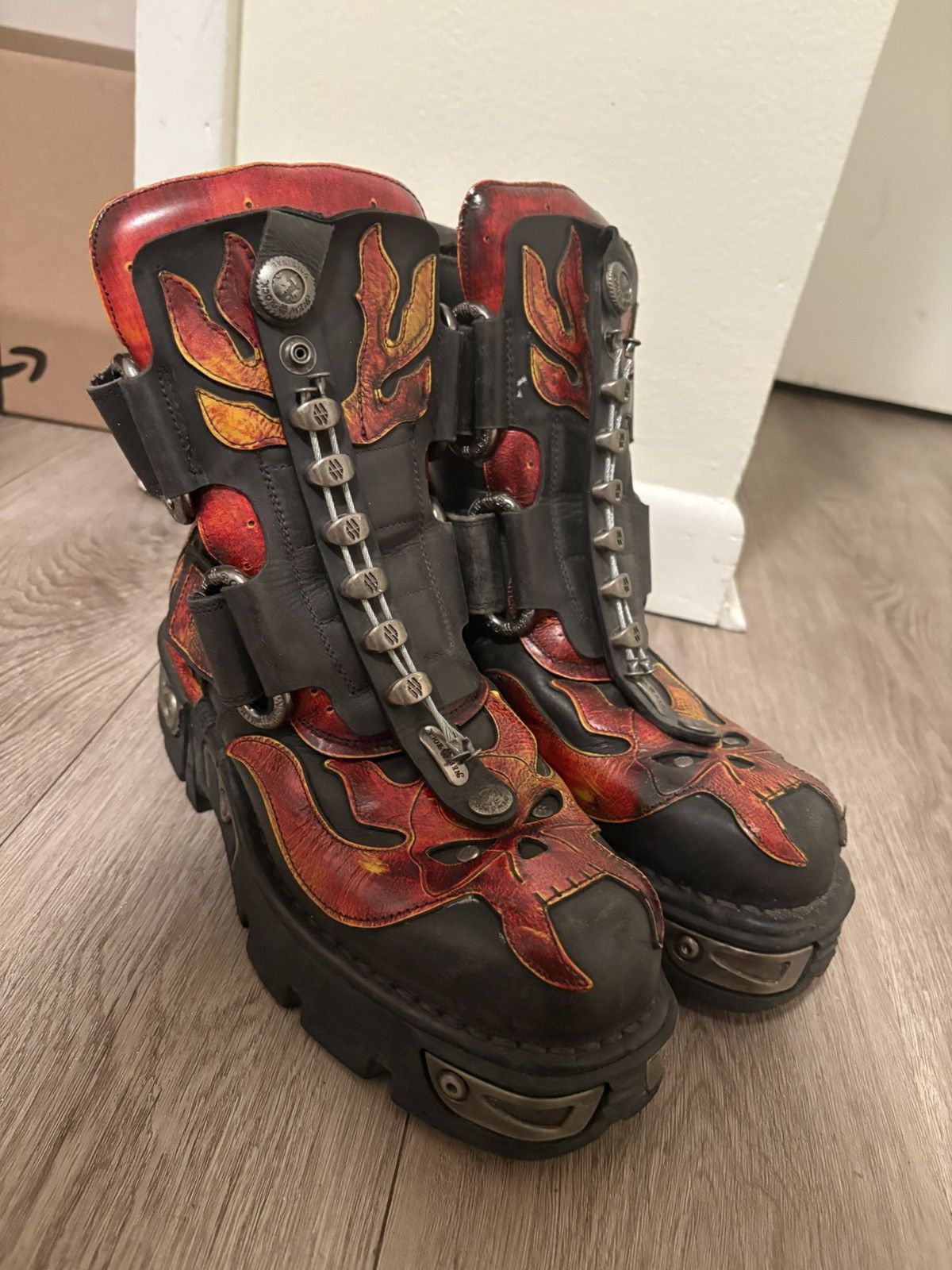 New Rock Flame new rock boots | Grailed