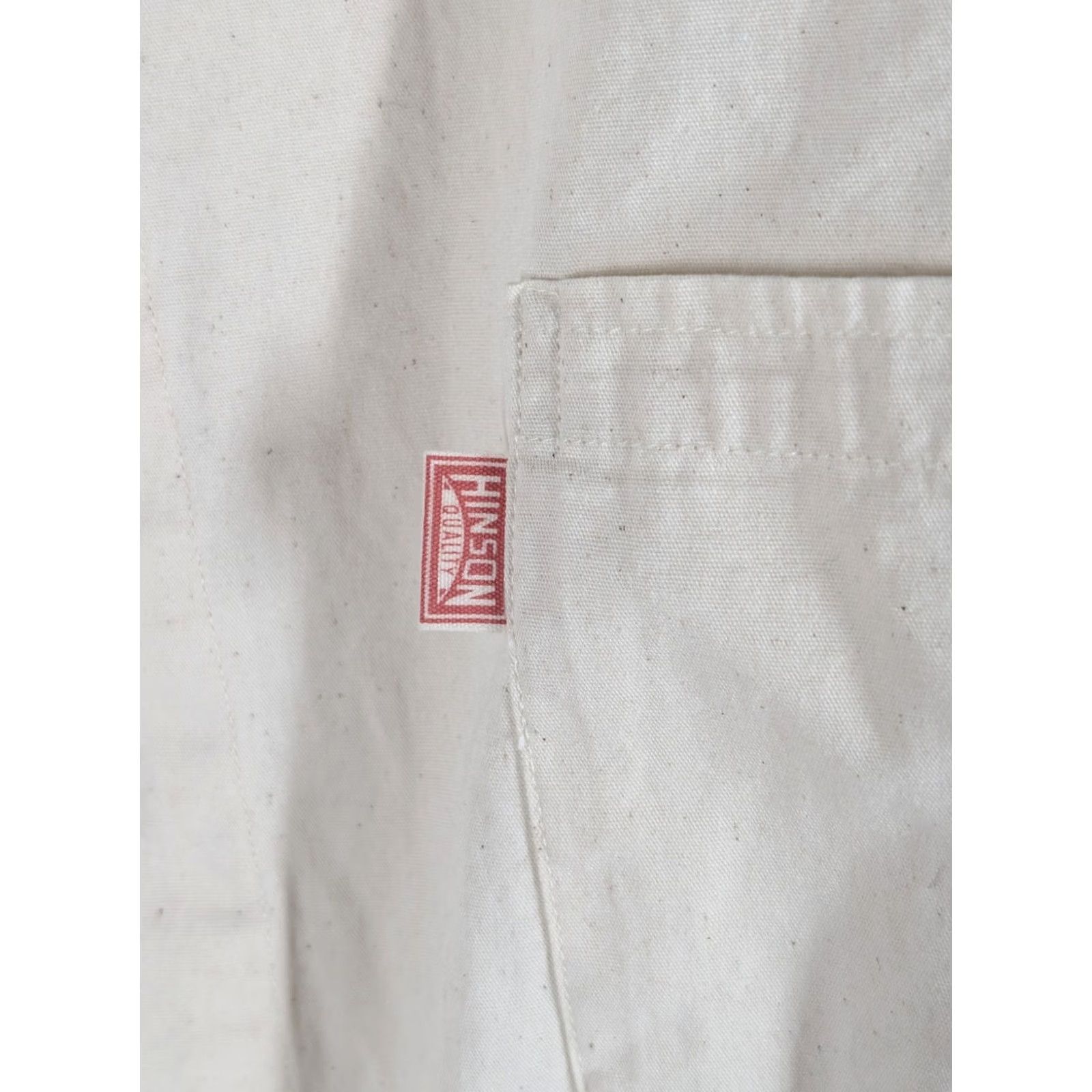 Vintage VINTAGE Hinson Workwear Shirt Mens L Natural Cotton Canvas Collarless Snap Regular Canvas Workwear 70s 80s 90s Japanese Reproduction Mens L Size US L / EU 52-54 / 3 - 5 Thumbnail