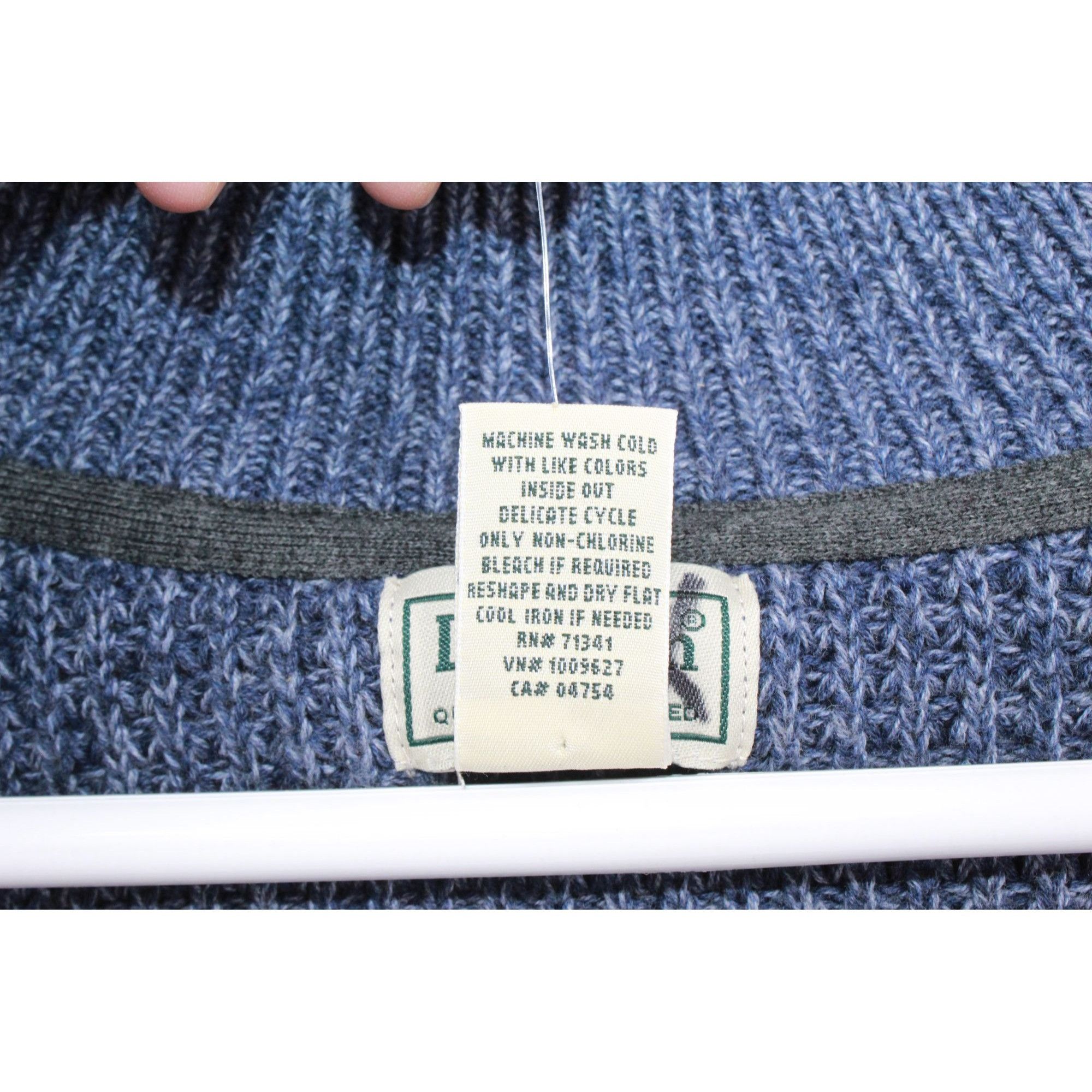 L.L. Bean × Vintage LL Bean Men's Organic Waffle Sweater Full Zip Vintage Size US XL / EU 56 / 4 - 8 Thumbnail