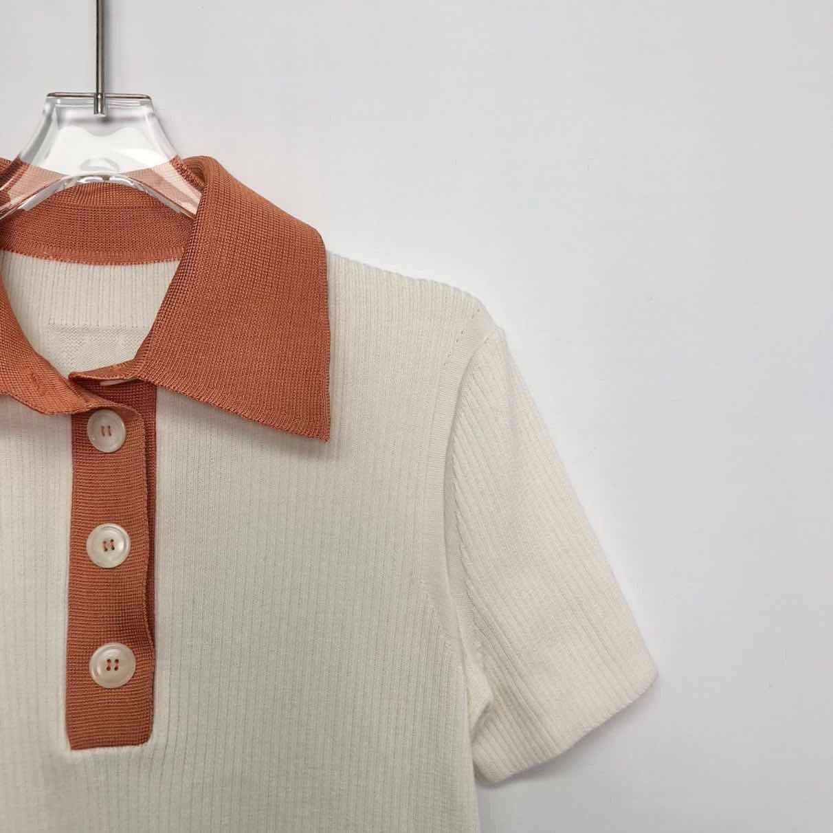 Salvatore Ferragamo Salvatore Ferragamo Knit Short Sleeve Polo Shirt K26WX Size M / US 6-8 / IT 42-44 - 3 Thumbnail