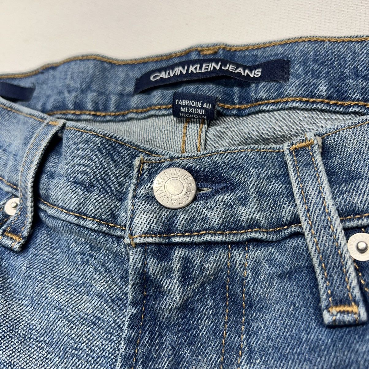 Calvin Klein Calvin Klein Jeans Blue Slim Fit Distressed Regular Denim Size US 30 / EU 46 - 8 Thumbnail