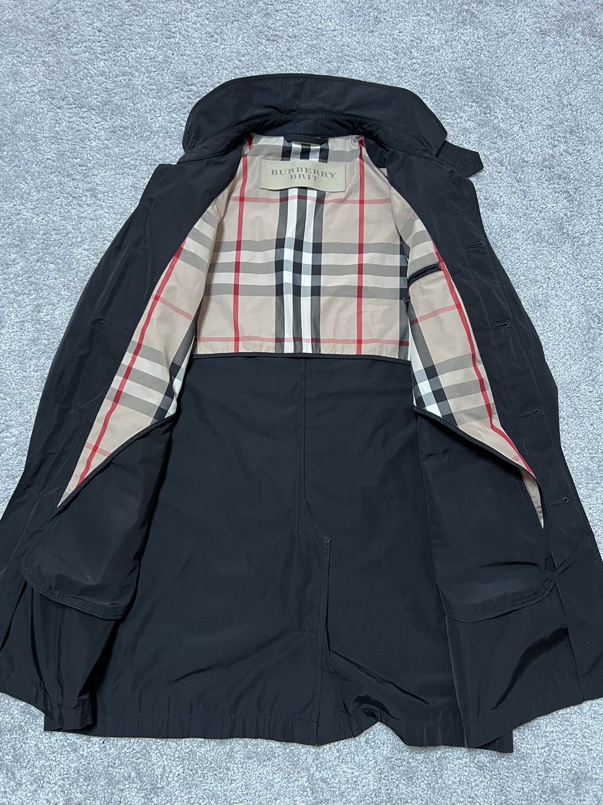 Burberry Burberry Brit Nylon Coat Nova Check Size L Size US L / EU 52-54 / 3 - 12 Thumbnail