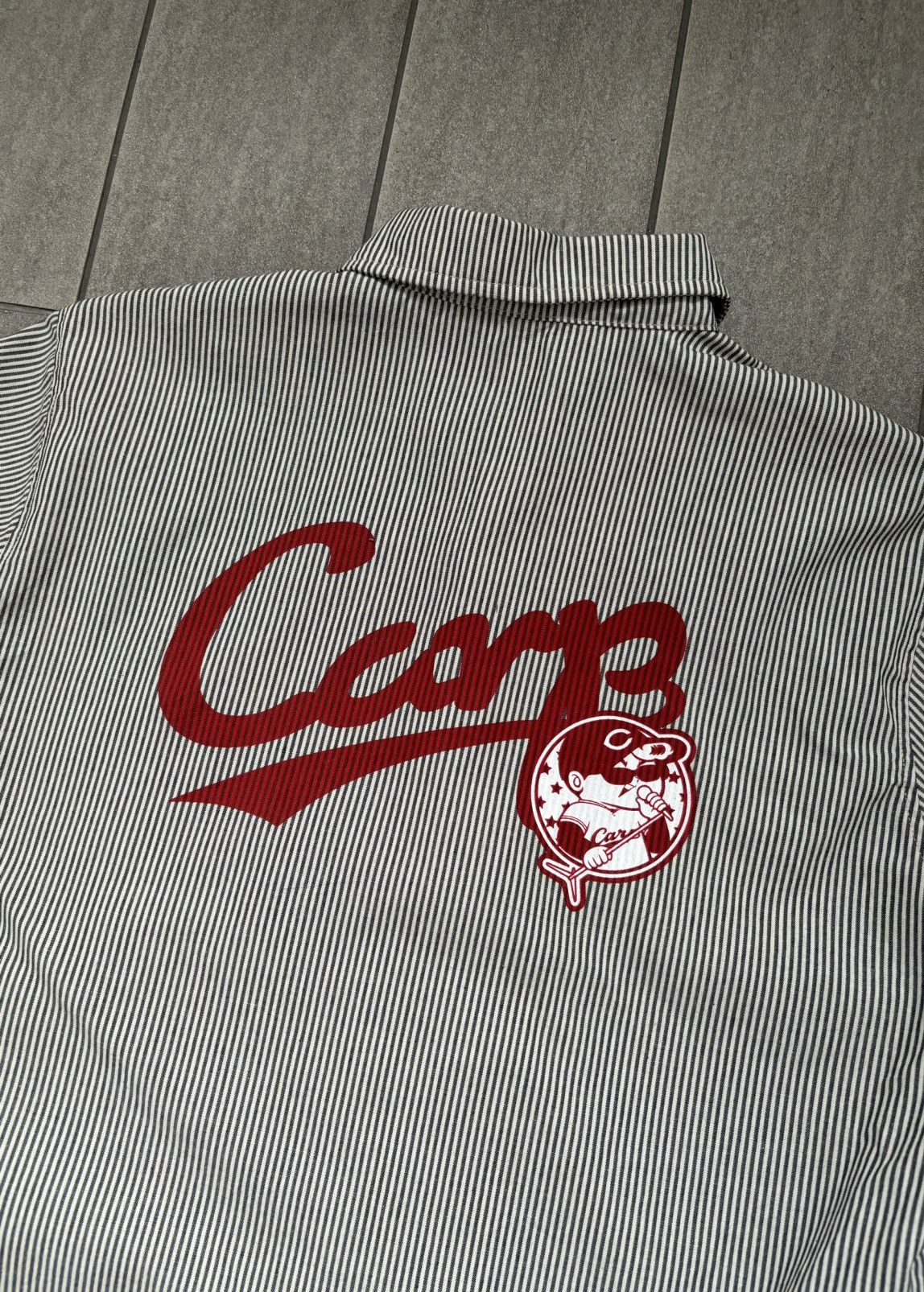 Edition Japan × Japanese Brand Hiroshima Toyo Carps Button Up Stripes Shirt Short Sleeve Size US XL / EU 56 / 4 - 5 Thumbnail