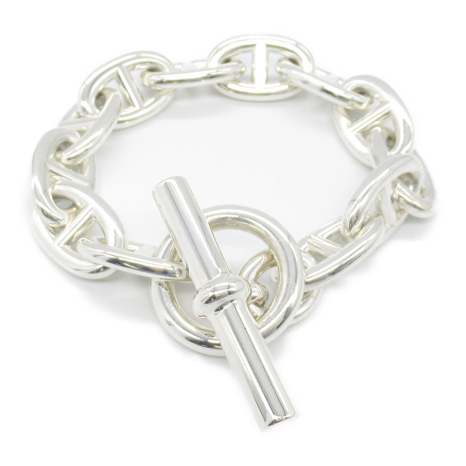 Hermes Hermes Hermes Chaine d'Ancre Silver925 Bracelet Metal Bracelet Size ONE SIZE - 1 Thumbnail