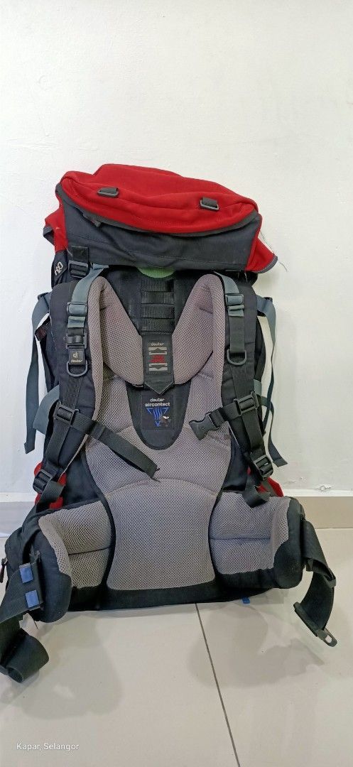 Designer × Japanese Brand Vintage deuter aircontact 65+10 hiking bag Size ONE SIZE - 2 Thumbnail