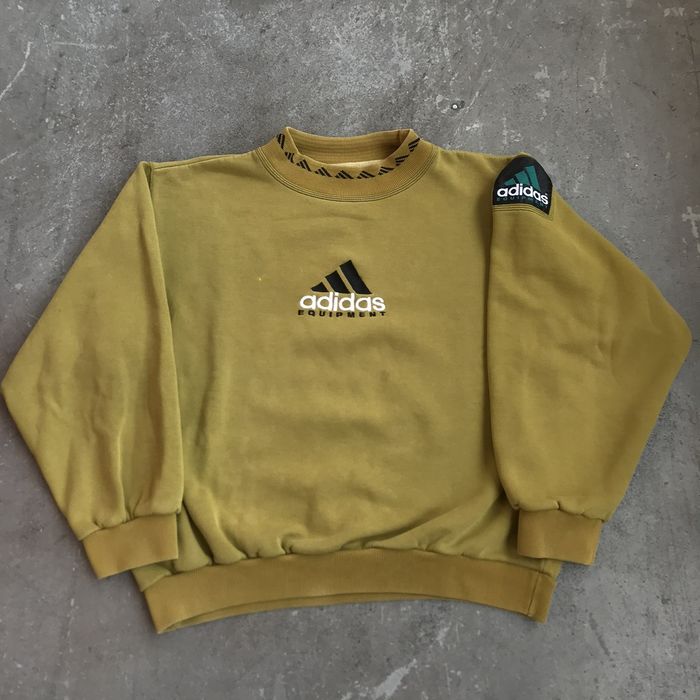 Adidas equipment deals yellow hoodie