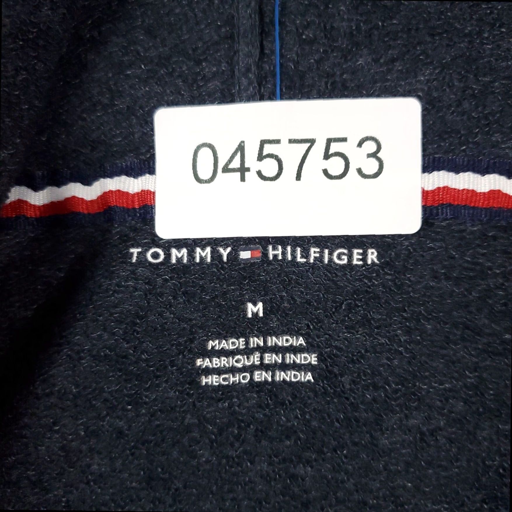 Tommy Hilfiger Tommy Hilfiger Womens Medium Blue Crop Top Pullover Hoodie Sweatshirt Size M / US 6-8 / IT 42-44 - 8 Thumbnail