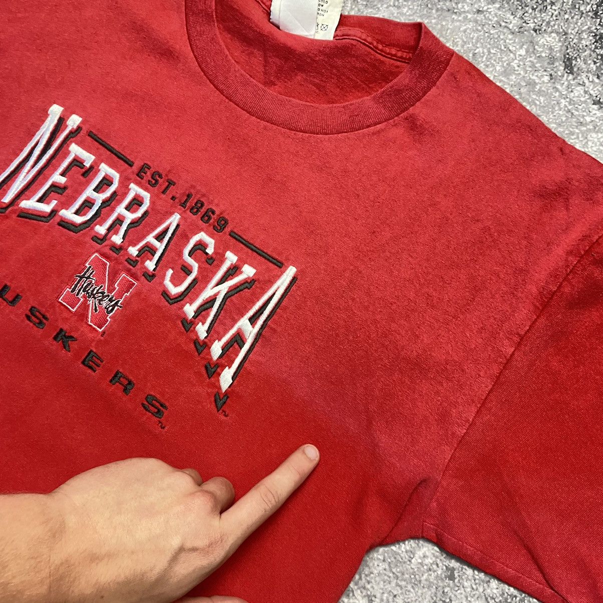 Lee Vintage Lee Sport Nebraska Huskers 90’s tee Size US L / EU 52-54 / 3 - 7 Thumbnail