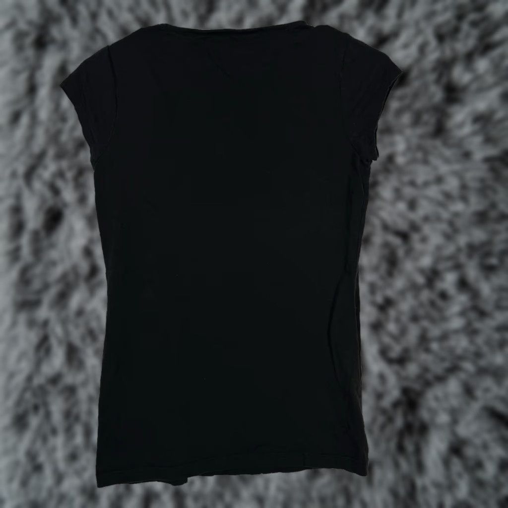 Banana Republic Banana Republic Blouse Black Crew Neck Cap Sleeve S Women’s Regular Top Twist: Raised Scroll Work Outfit, Office, Casual, All Seasons Size S / US 4 / IT 40 - 1 Thumbnail