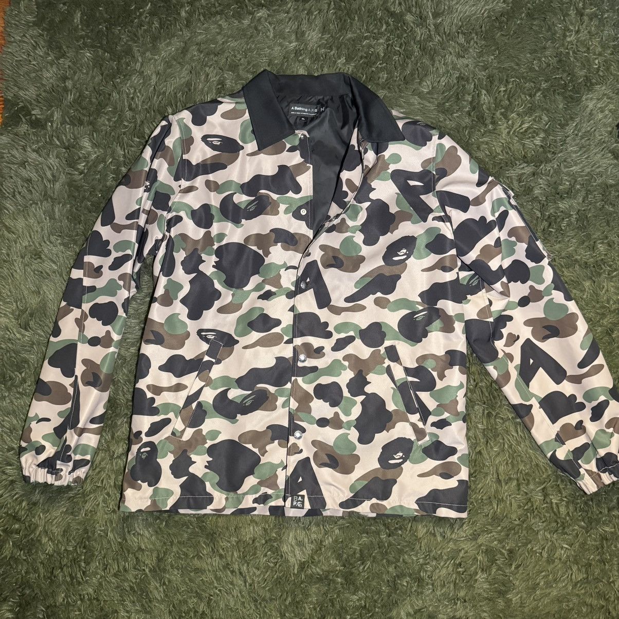 A.P.C. × Bape BAPE x A.P.C. Camo Coach Jacket | Grailed