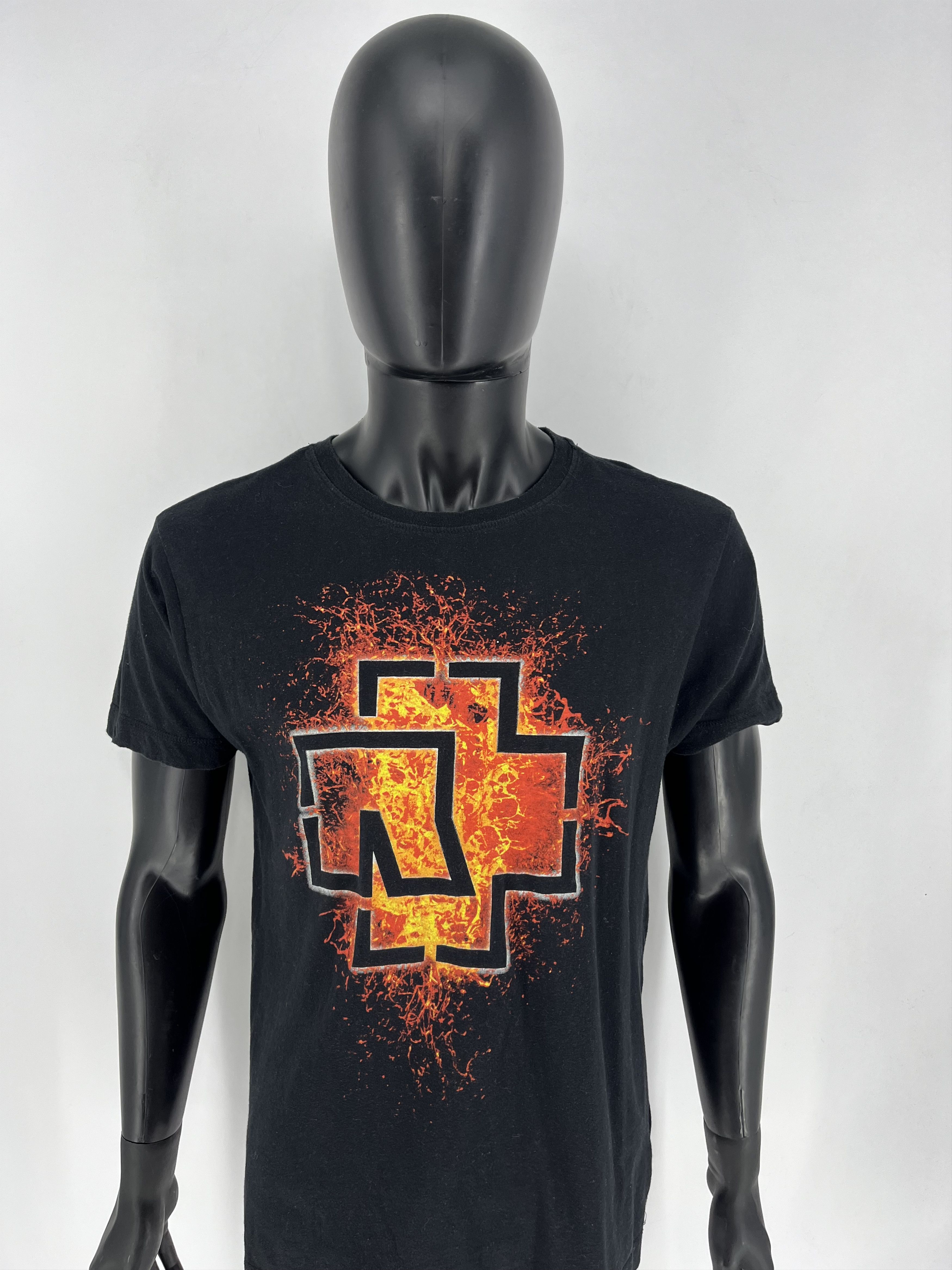 Band Tees Vintage Y2K Rammstein Face Horror Print Band Rock Streetwear Size US M / EU 48-50 / 2 - 5 Thumbnail